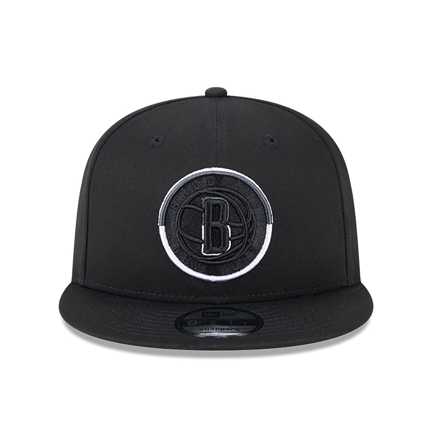 Brooklyn Nets Split Logo Black 9FIFTY Snapback Cap