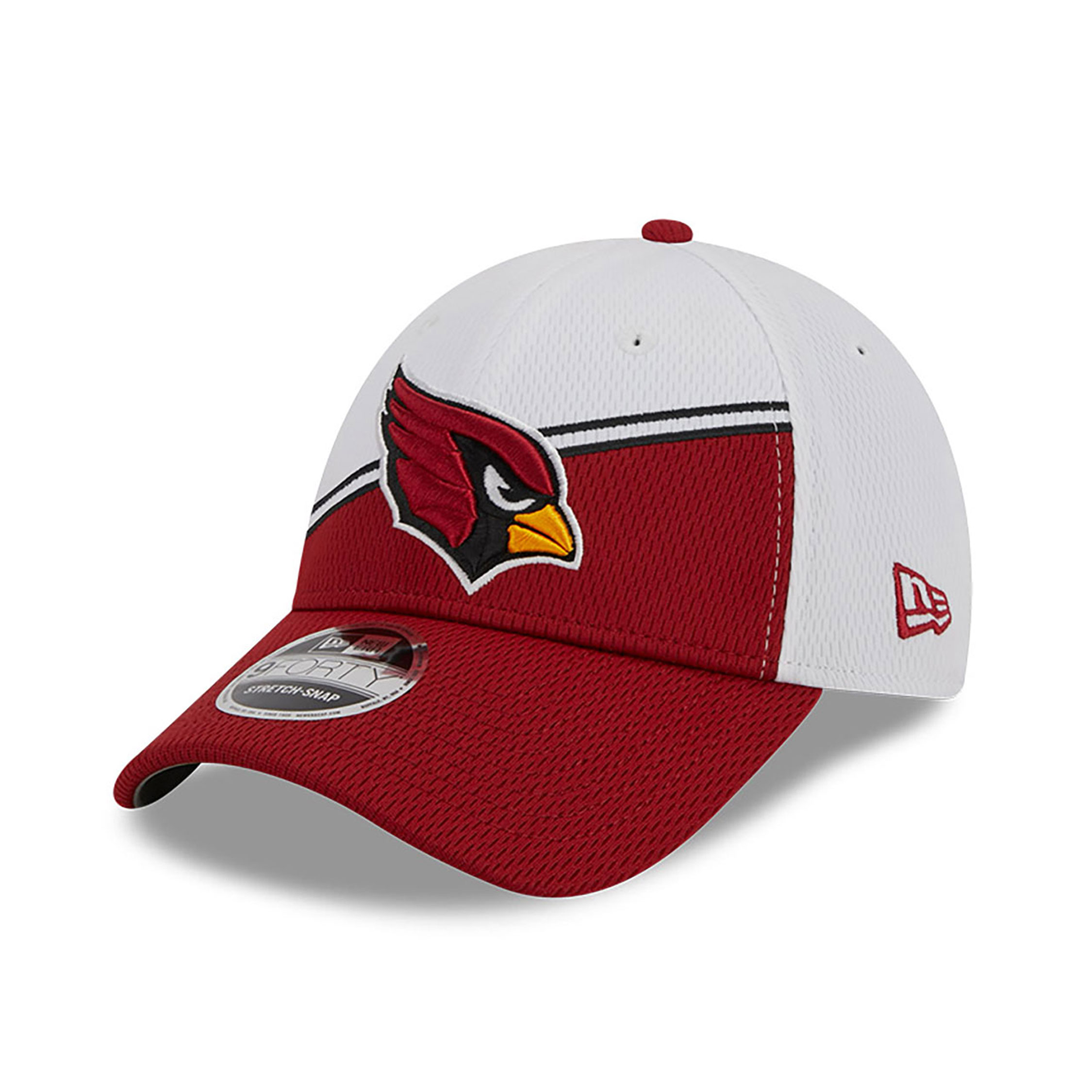 Arizona Cardinals NFL Sideline 2023 White 9FORTY Stretch Snap Cap