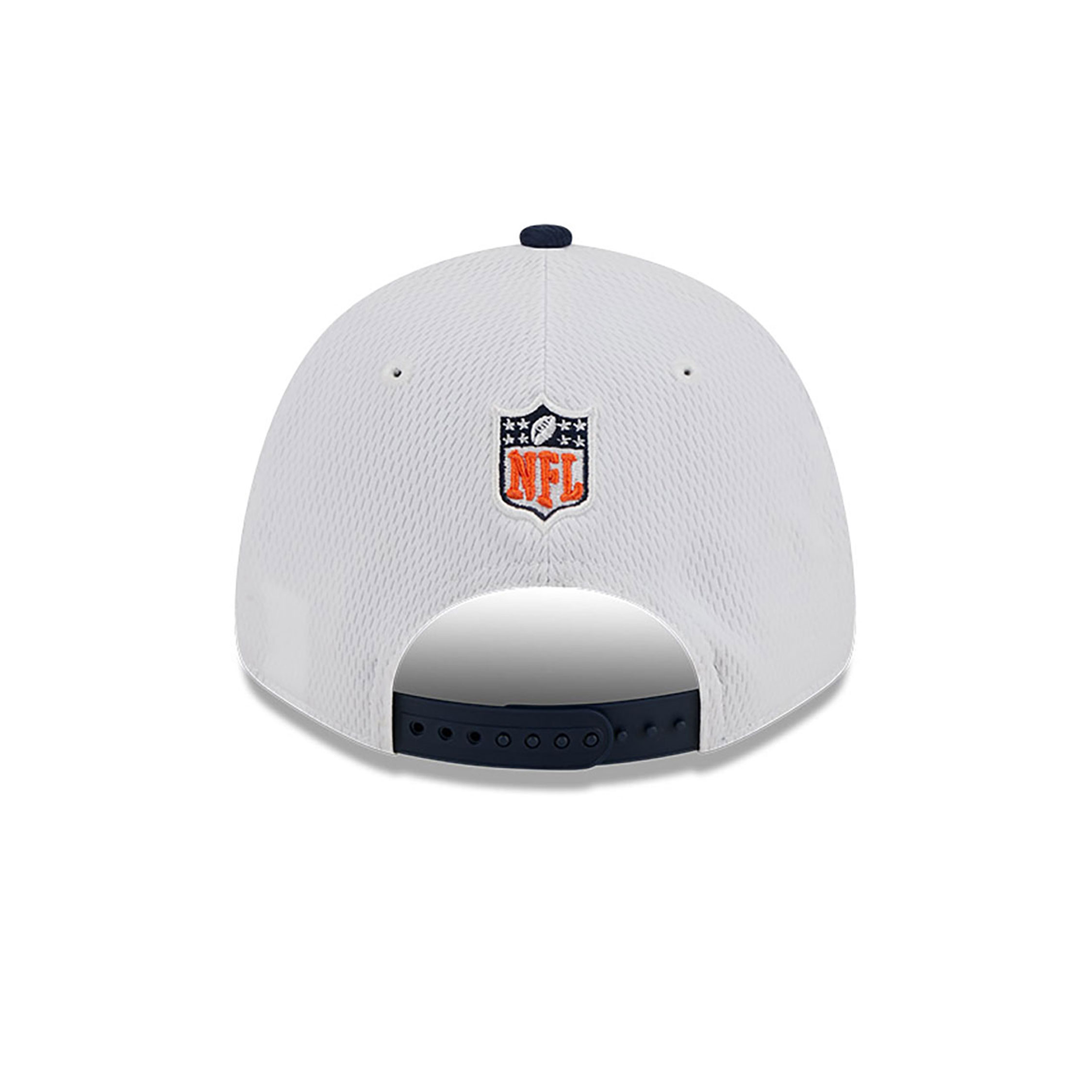 Denver Broncos NFL Sideline 2023 White 9FORTY Stretch Snap Cap