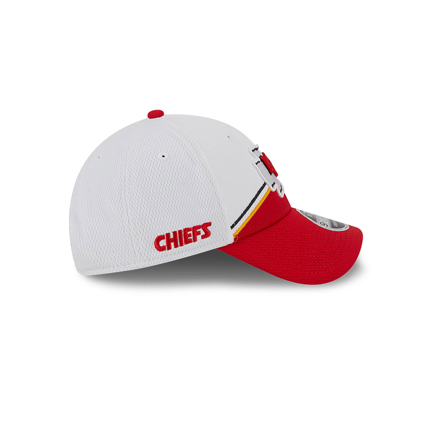 Kansas City Chiefs NFL Sideline 2023 White 9FORTY Stretch Snap Cap