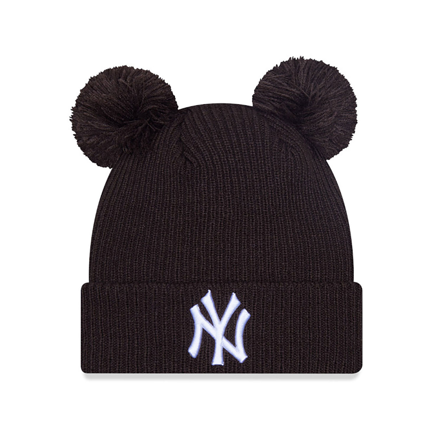 New York Yankees Womens Brown Rib Cuff Knit Beanie Hat