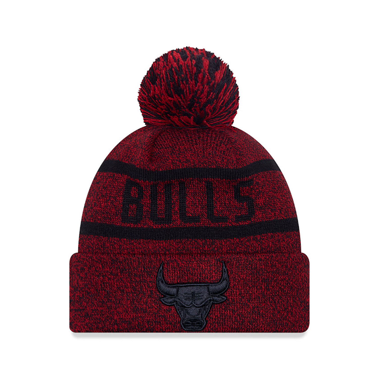 Chicago Bulls Jake Red Bobble Knit Beanie Hat