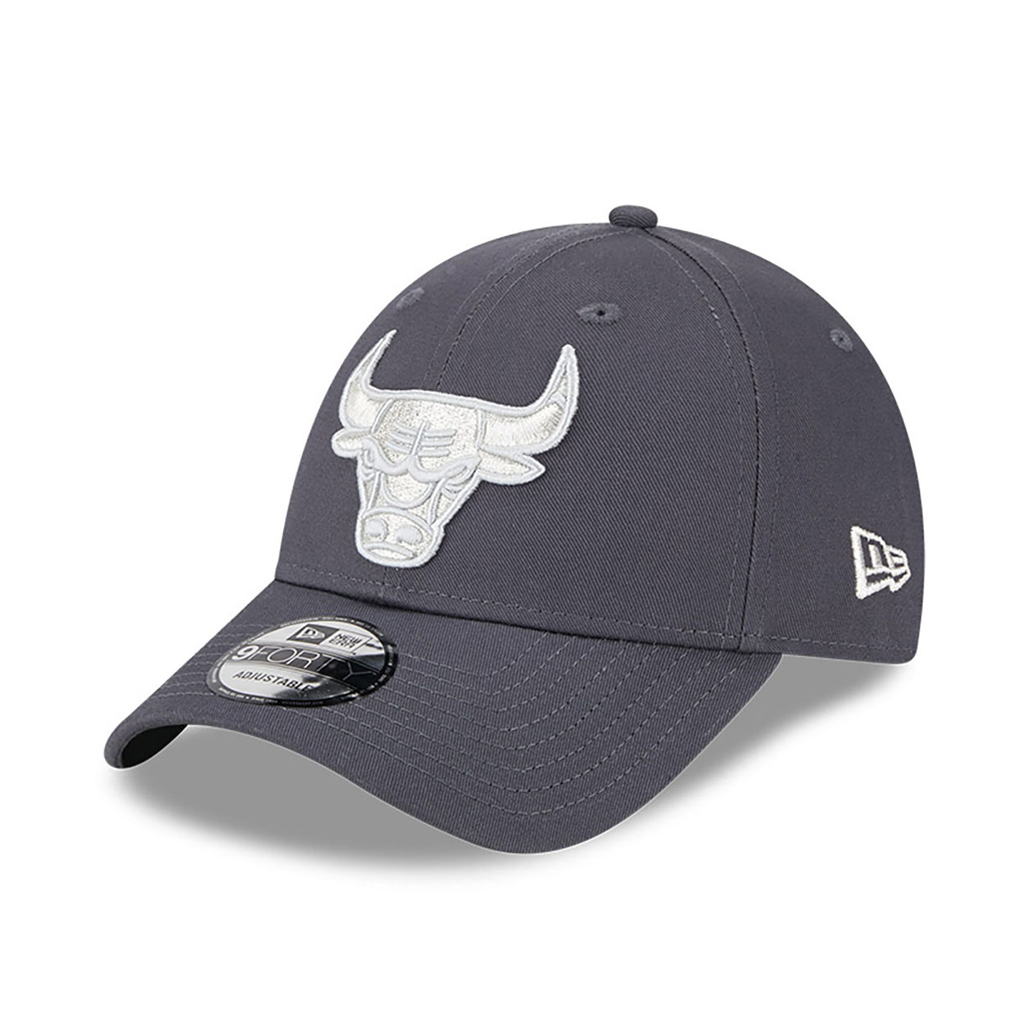 Chicago Bulls Metallic Grey 9FORTY Adjustable Cap
