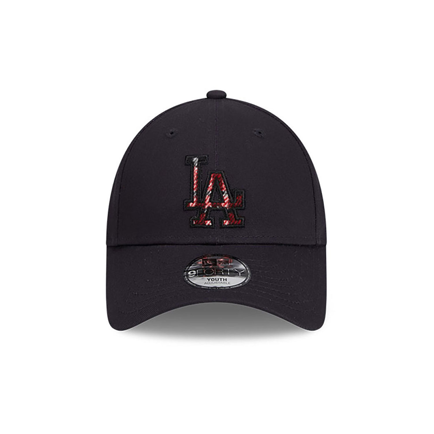 LA Dodgers Youth Check Infill Navy 9FORTY Adjustable Cap