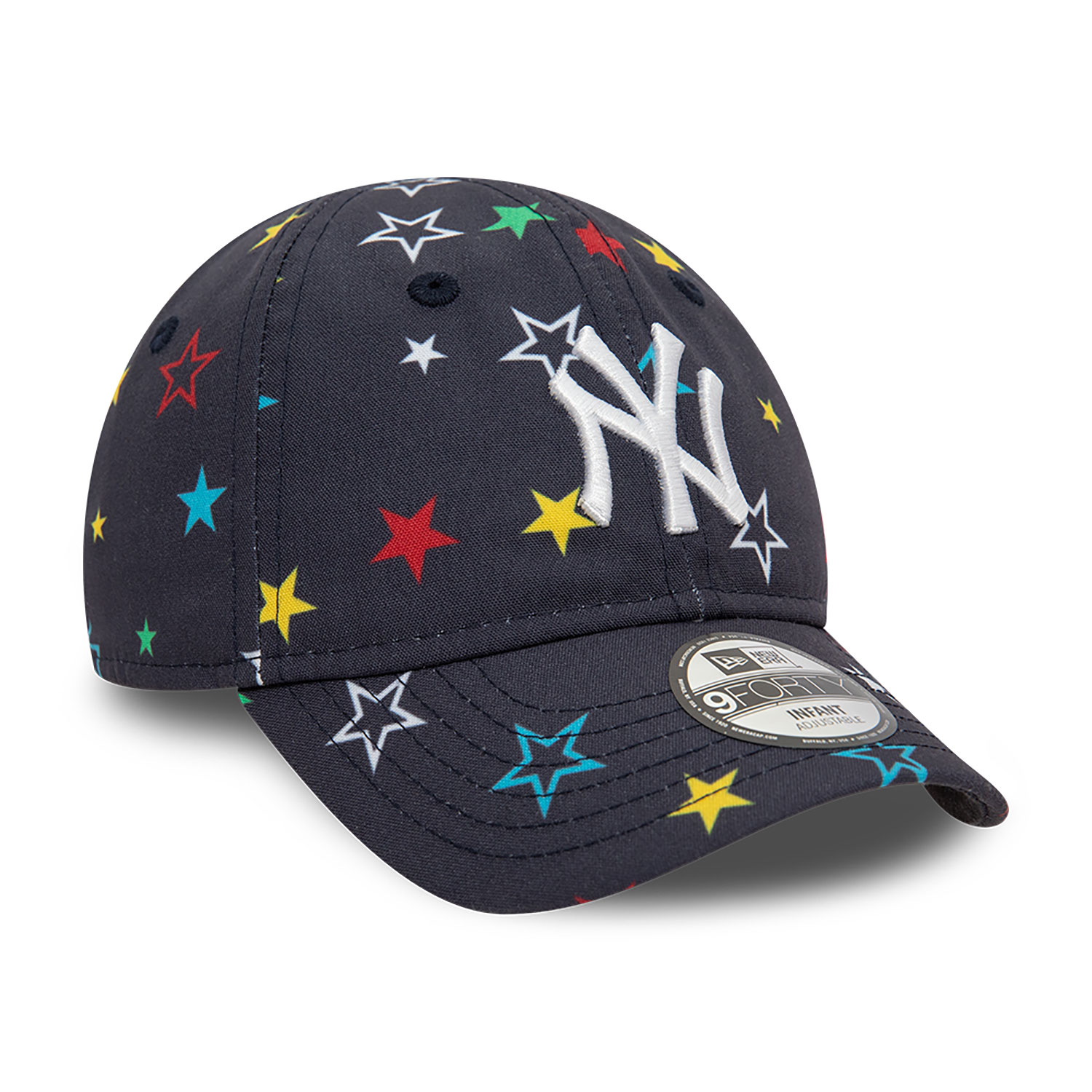 New York Yankees Infant All Over Print Navy 9FORTY Adjustable Cap
