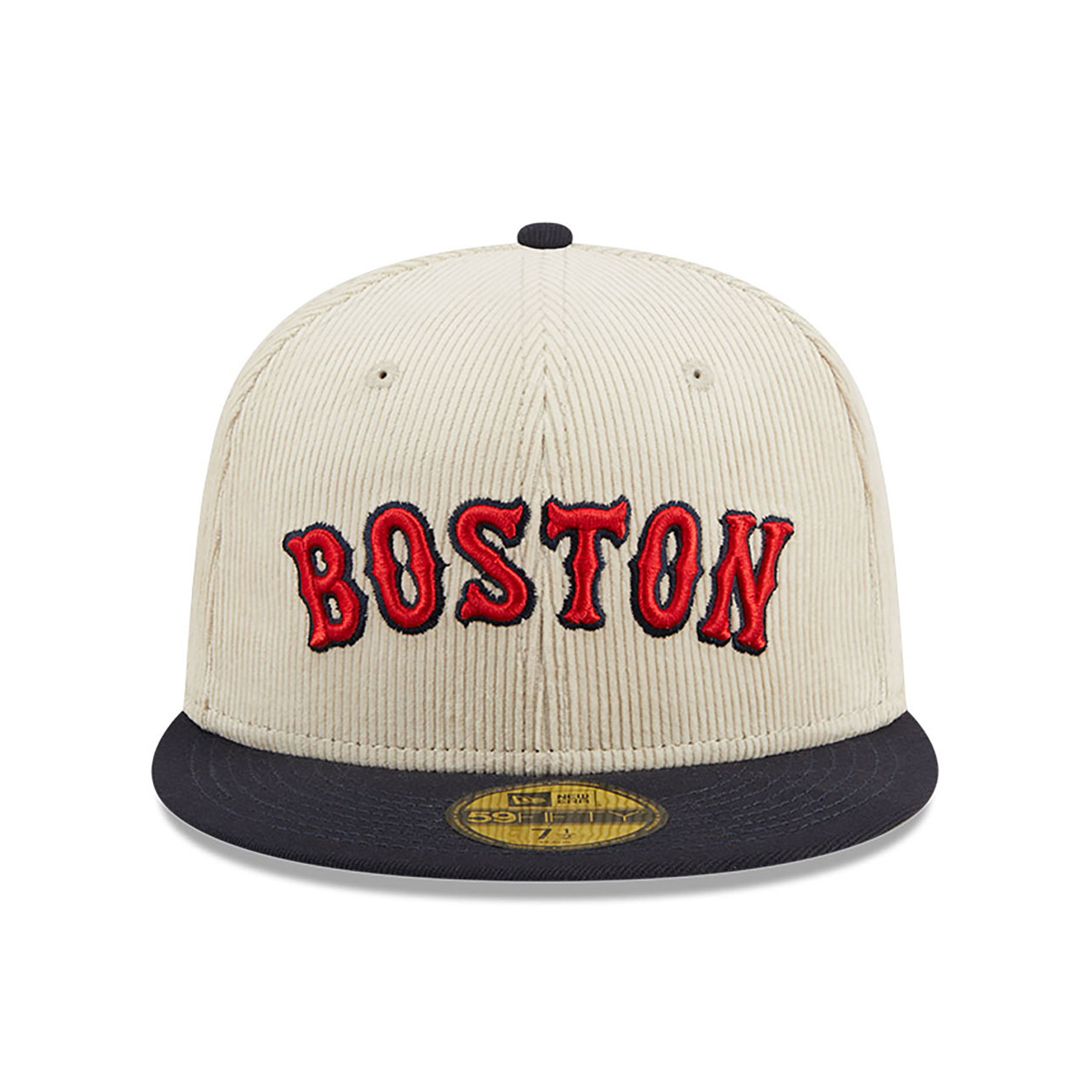 Boston Red Sox Cord Classic Off White 59FIFTY Fitted Cap