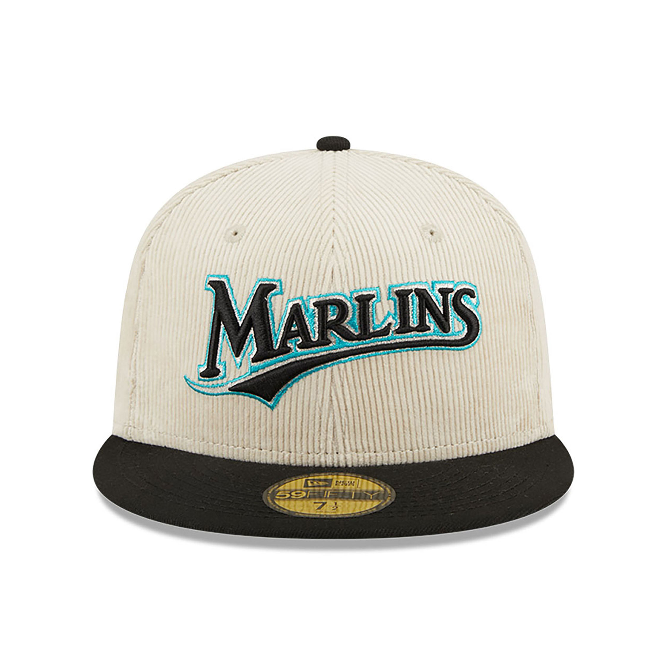 Miami Marlins Cord Classic Off White 59FIFTY Fitted Cap
