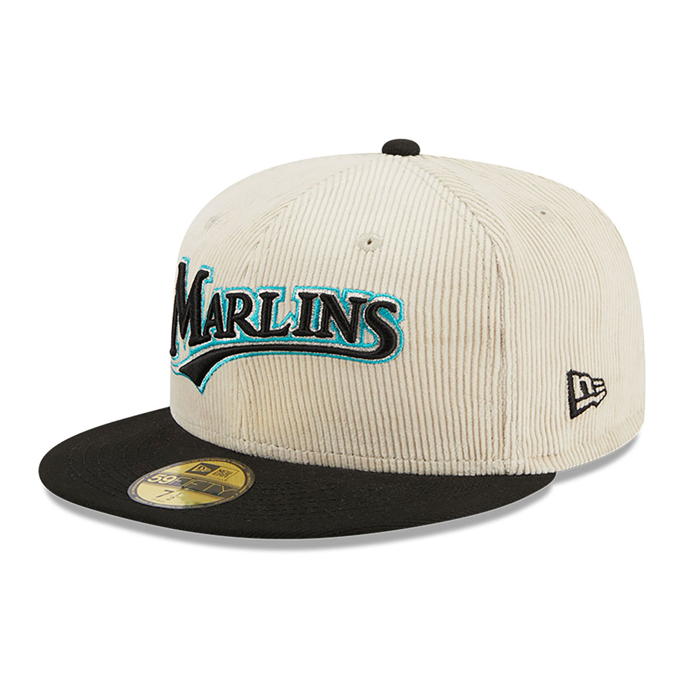 Miami Marlins Cord Classic Off White 59FIFTY Fitted Cap