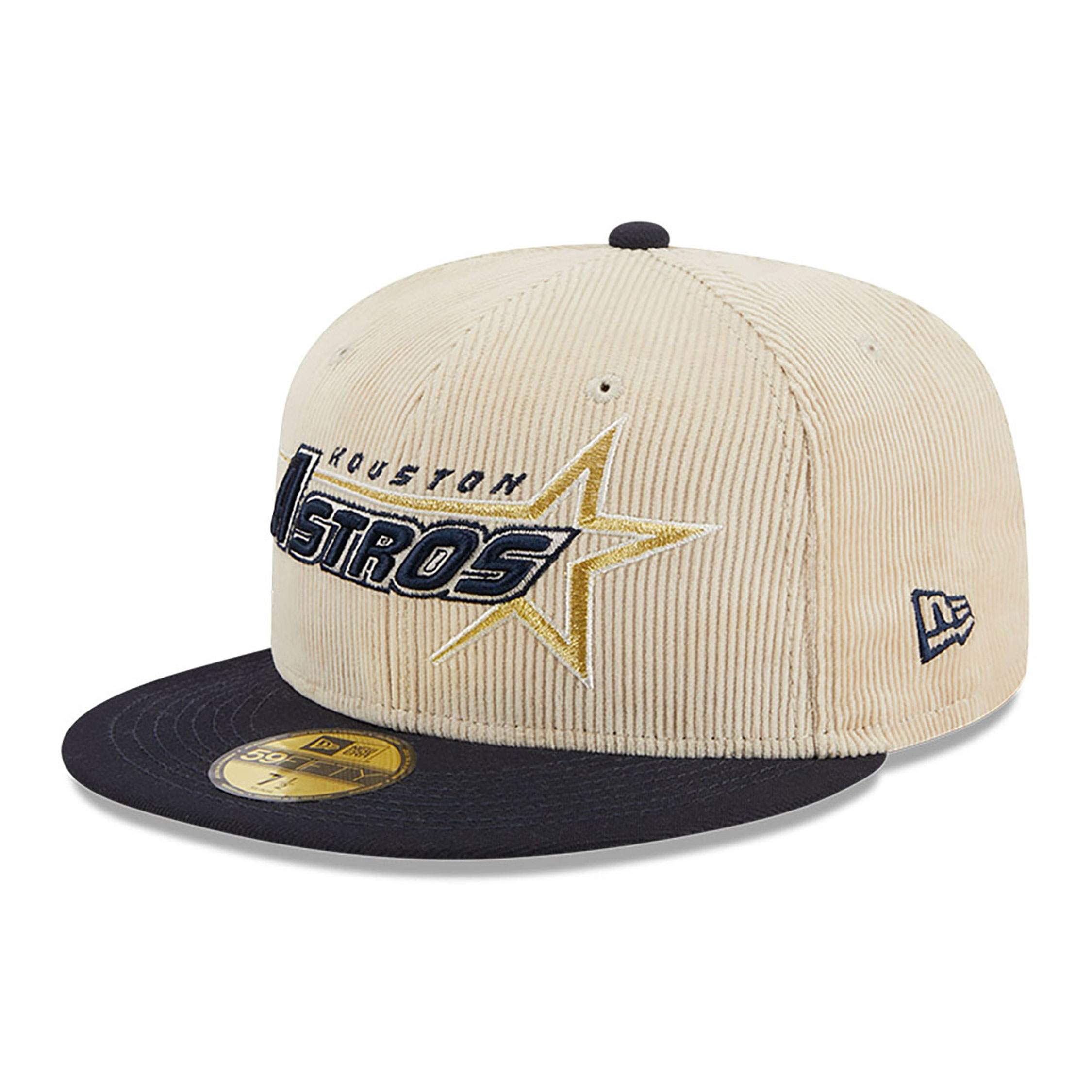 Houston Astros Cord Classic Off White 59FIFTY Fitted Cap