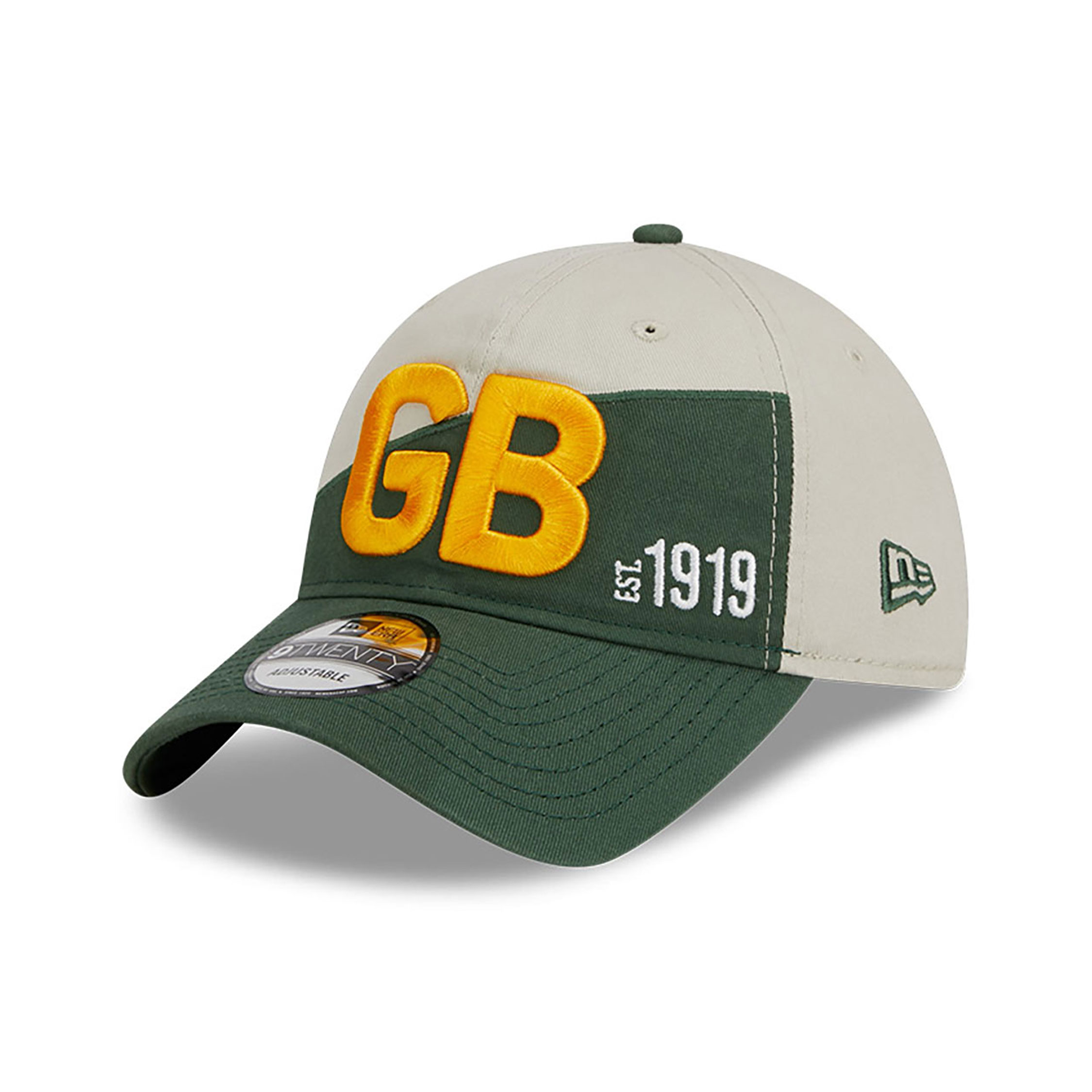 Green Bay Packers NFL Sideline 2023 Beige 9TWENTY Adjustable Cap