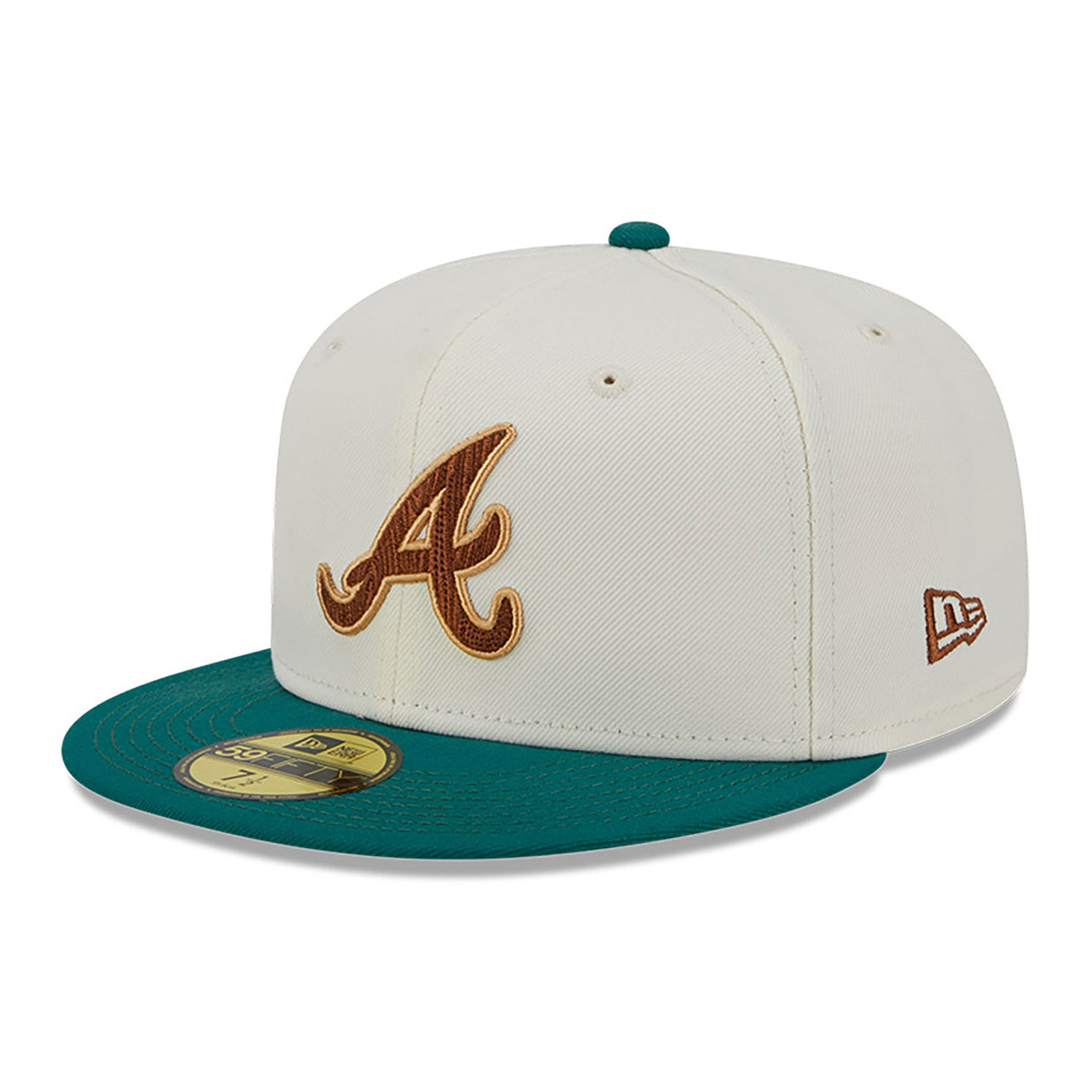 Atlanta Braves Camp Off White 59FIFTY Fitted Cap