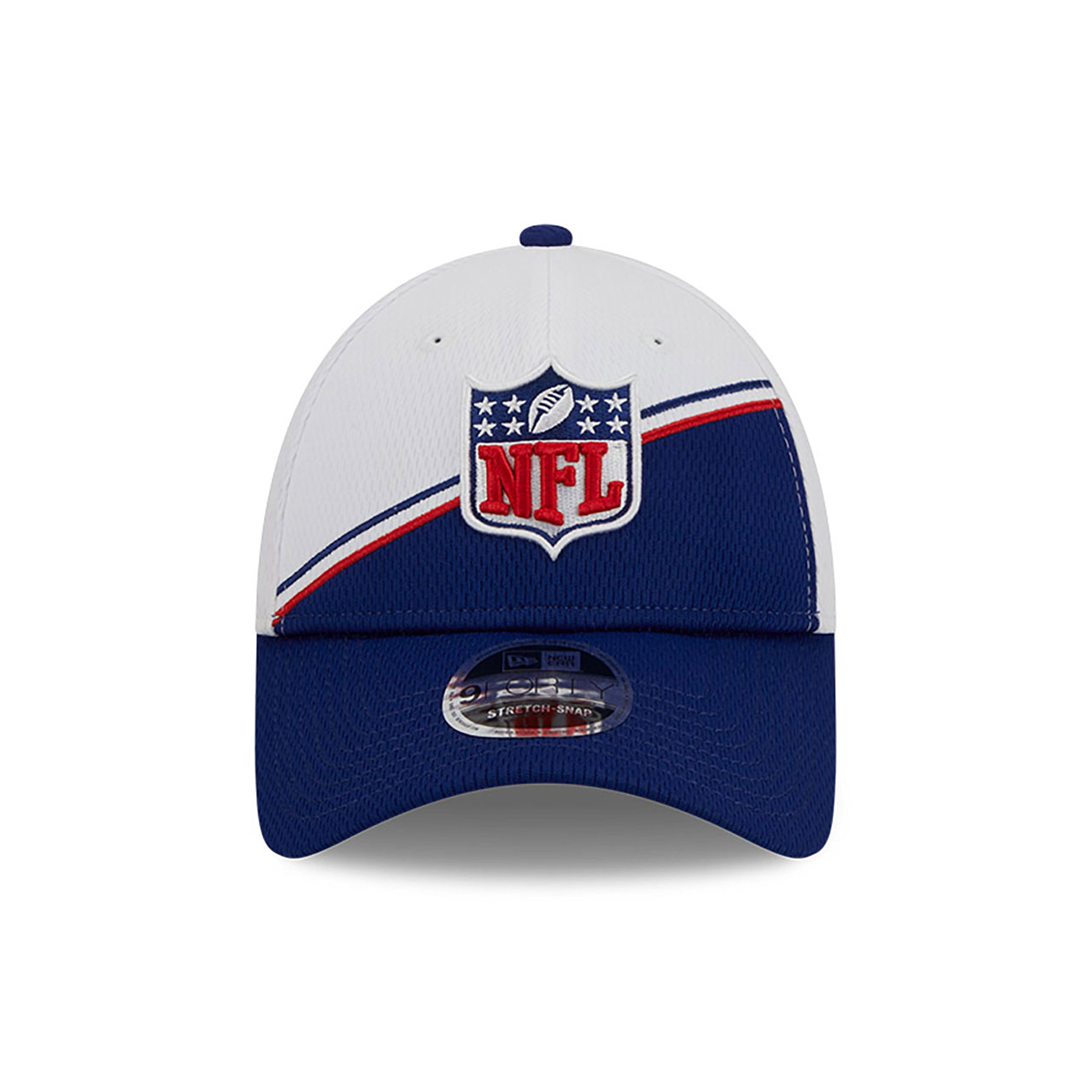NFL Logo Sideline 2023 White 9FORTY Stretch Snap Cap