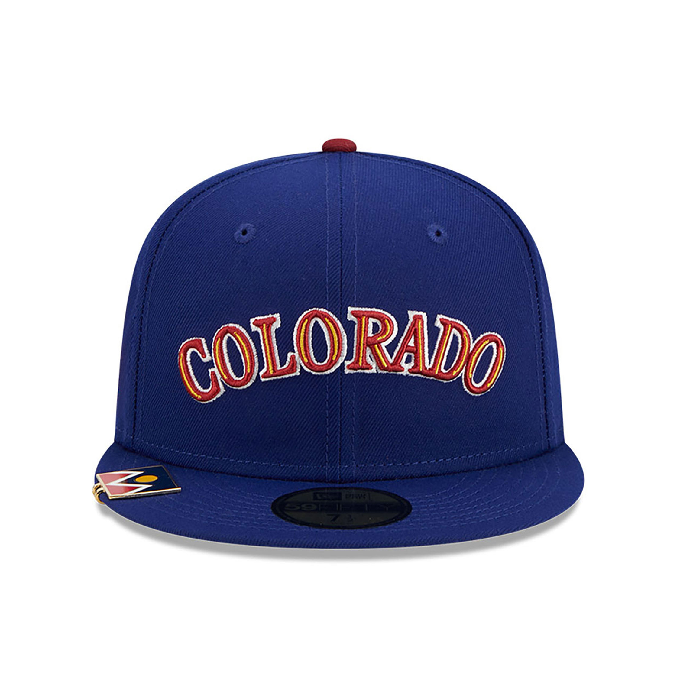 Colorado Rockies City Flag Dark Blue 59FIFTY Fitted Cap