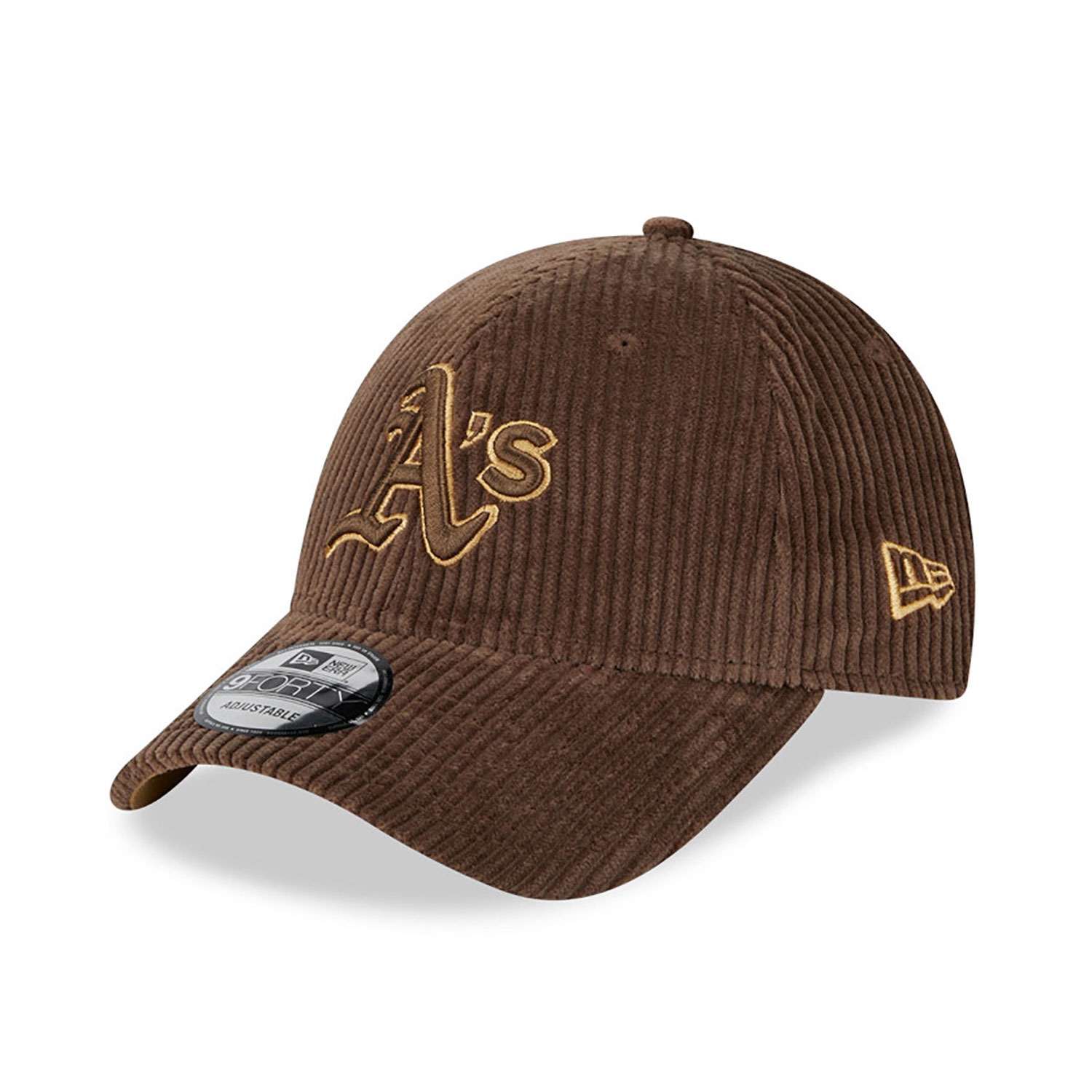 Oakland Athletics Wide Cord Brown 9FORTY Adjustable Cap