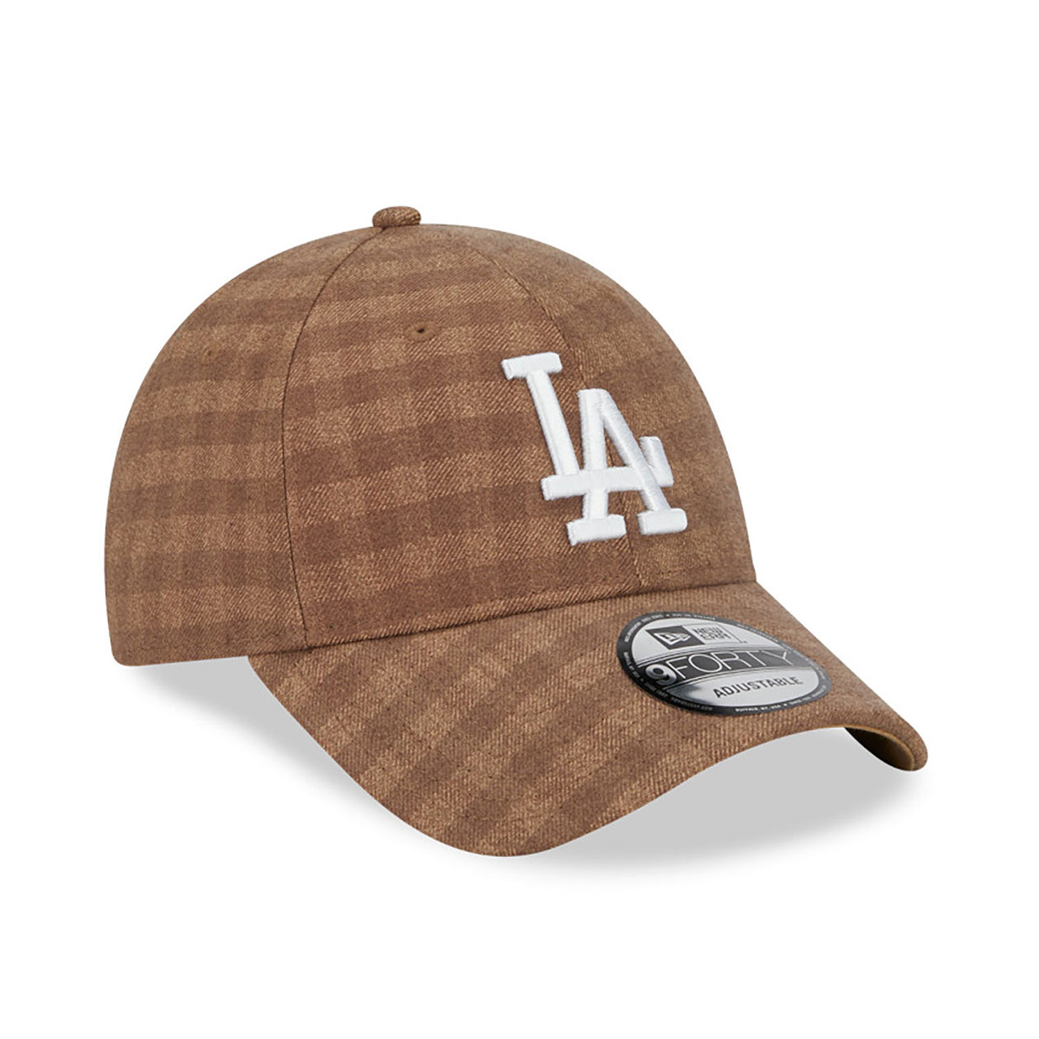 LA Dodgers Flannel Brown 9FORTY Adjustable Cap