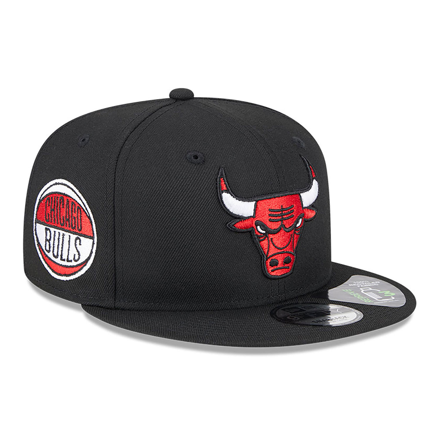 Chicago Bulls Repreve Black 9FIFTY Snapback Cap