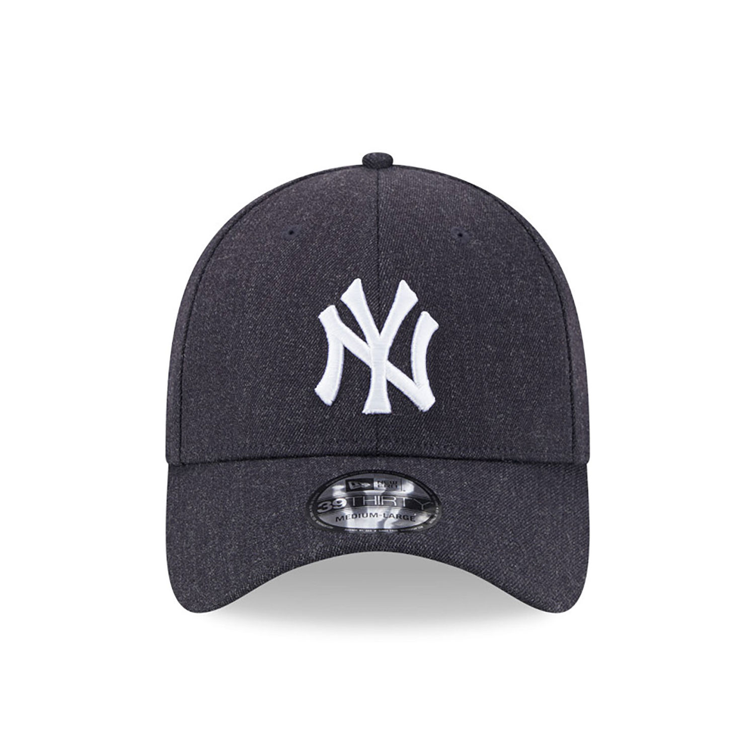 New York Yankees Heather Wool Navy 39THIRTY Stretch Fit Cap