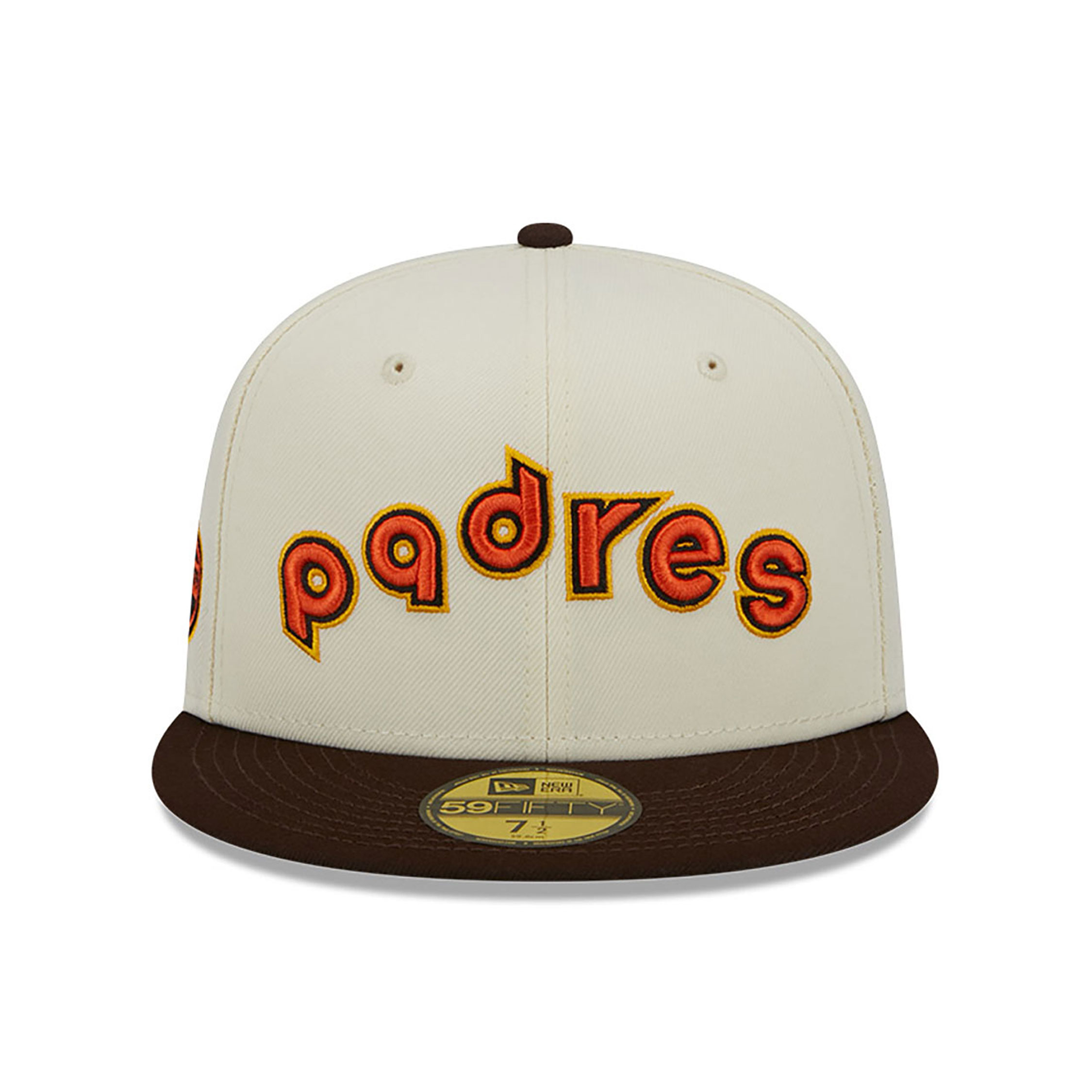 San Diego Padres Retro Jersey Script Chrome White 59FIFTY Fitted Cap