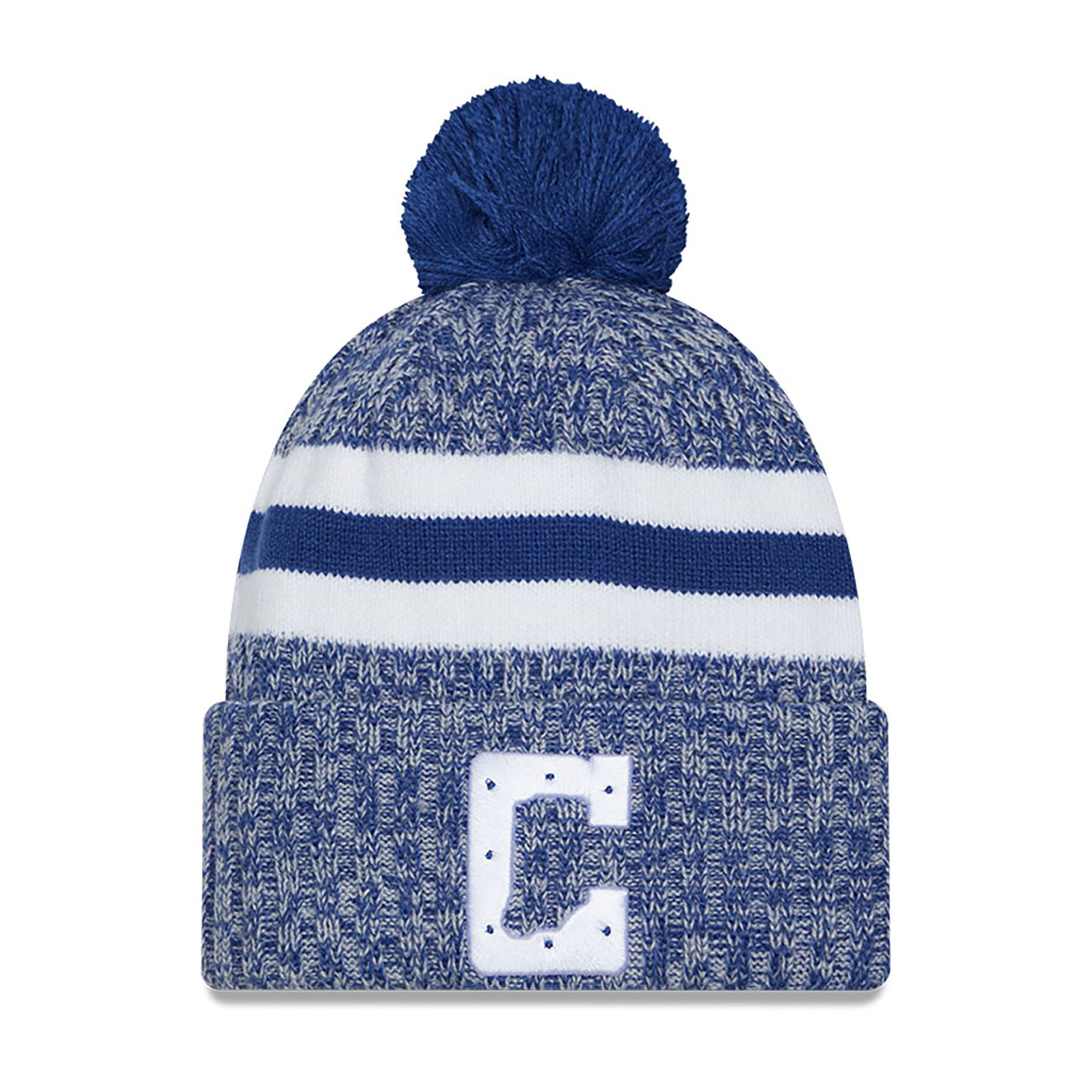 Indianapolis Colts NFL Sideline 2023 Blue Bobble Knit Hat