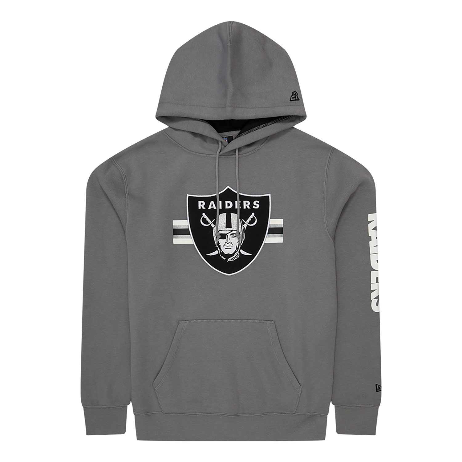 Las Vegas Raiders NFL Sideline 2023 Third Down Grey Oversized Pullover Hoodie