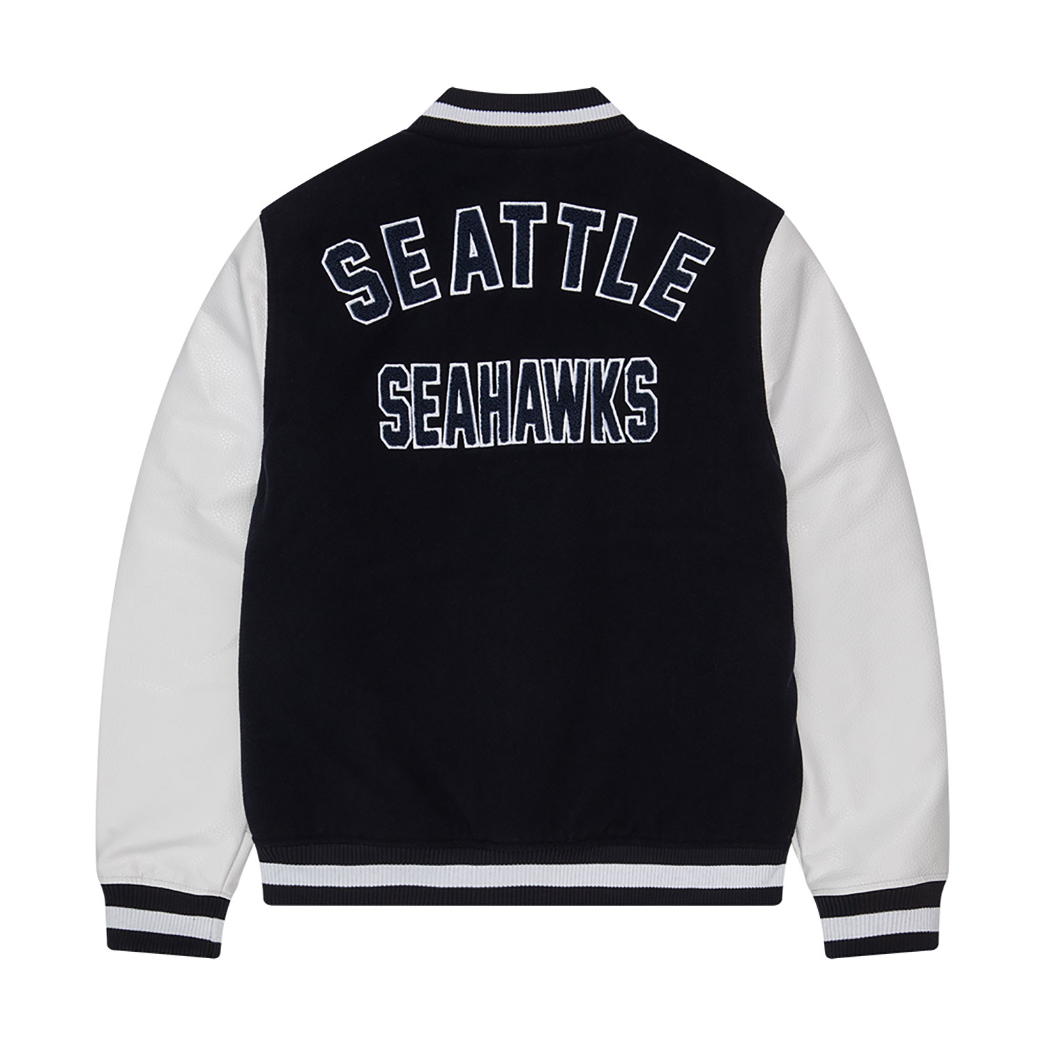 Seattle Seahawks NFL Sideline 2023 Third Down Navy Varsity Jacket