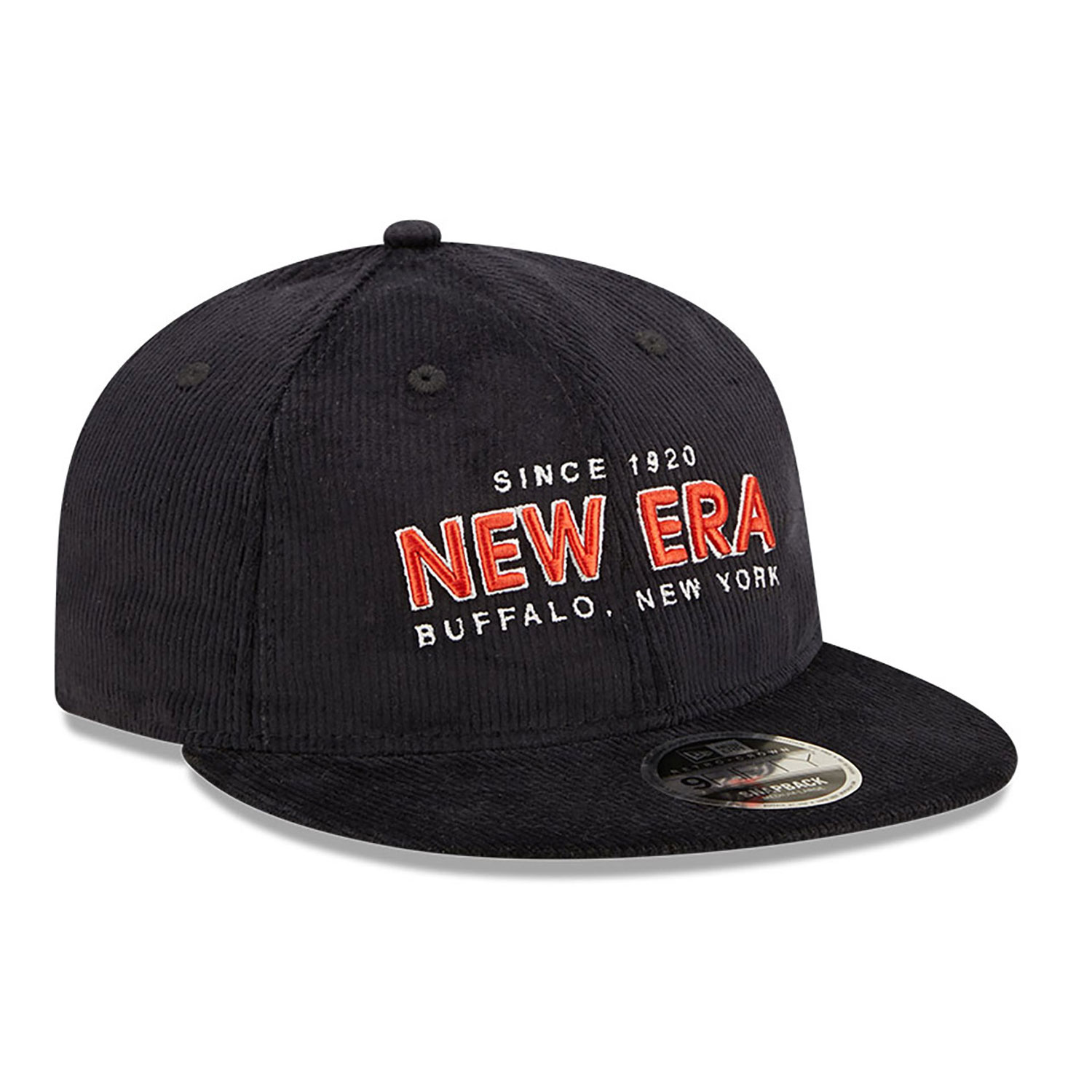 New Era Cord Navy Retro Crown 9FIFTY Snapback Cap