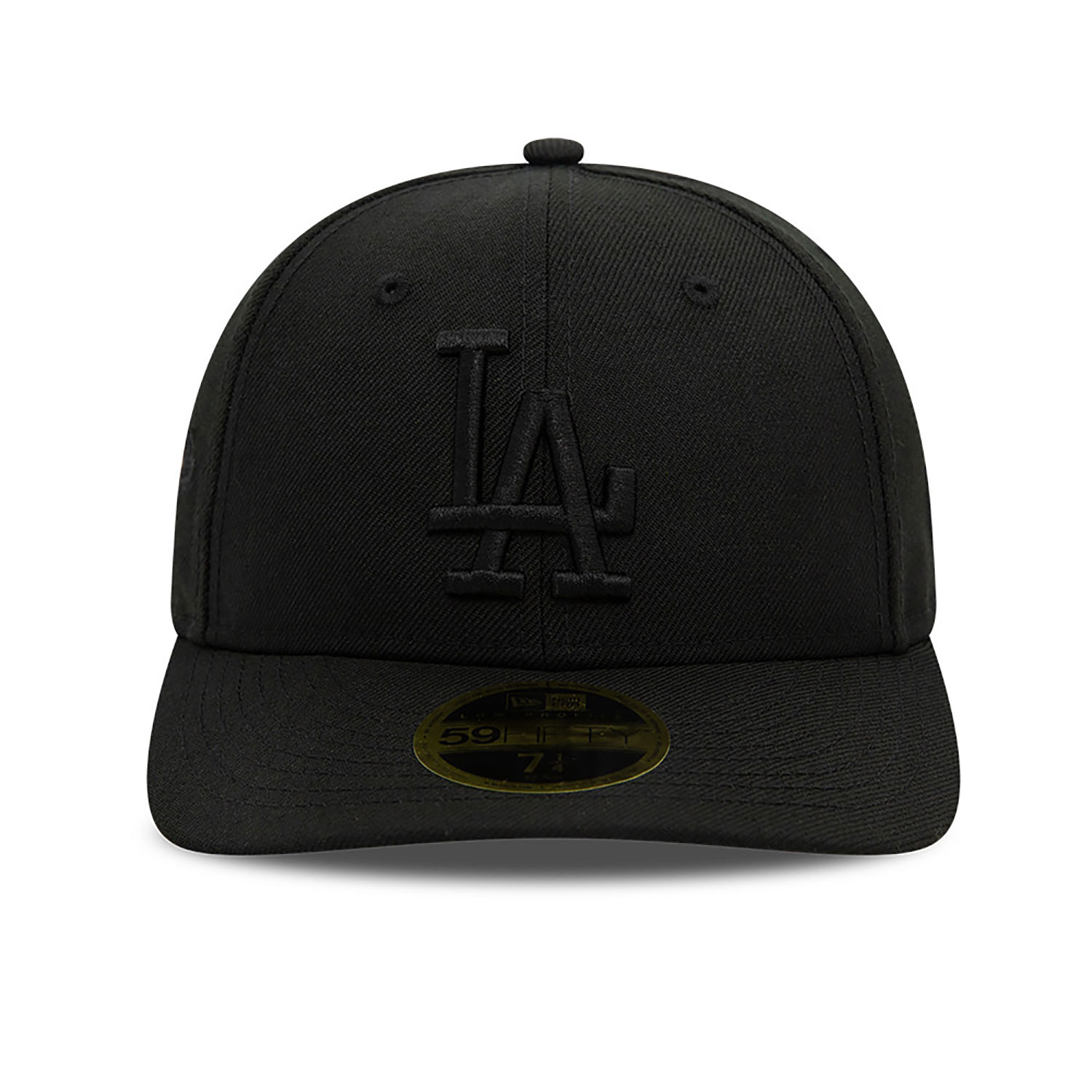 LA Dodgers MLB Black On Black 59FIFTY Low Profile Cap