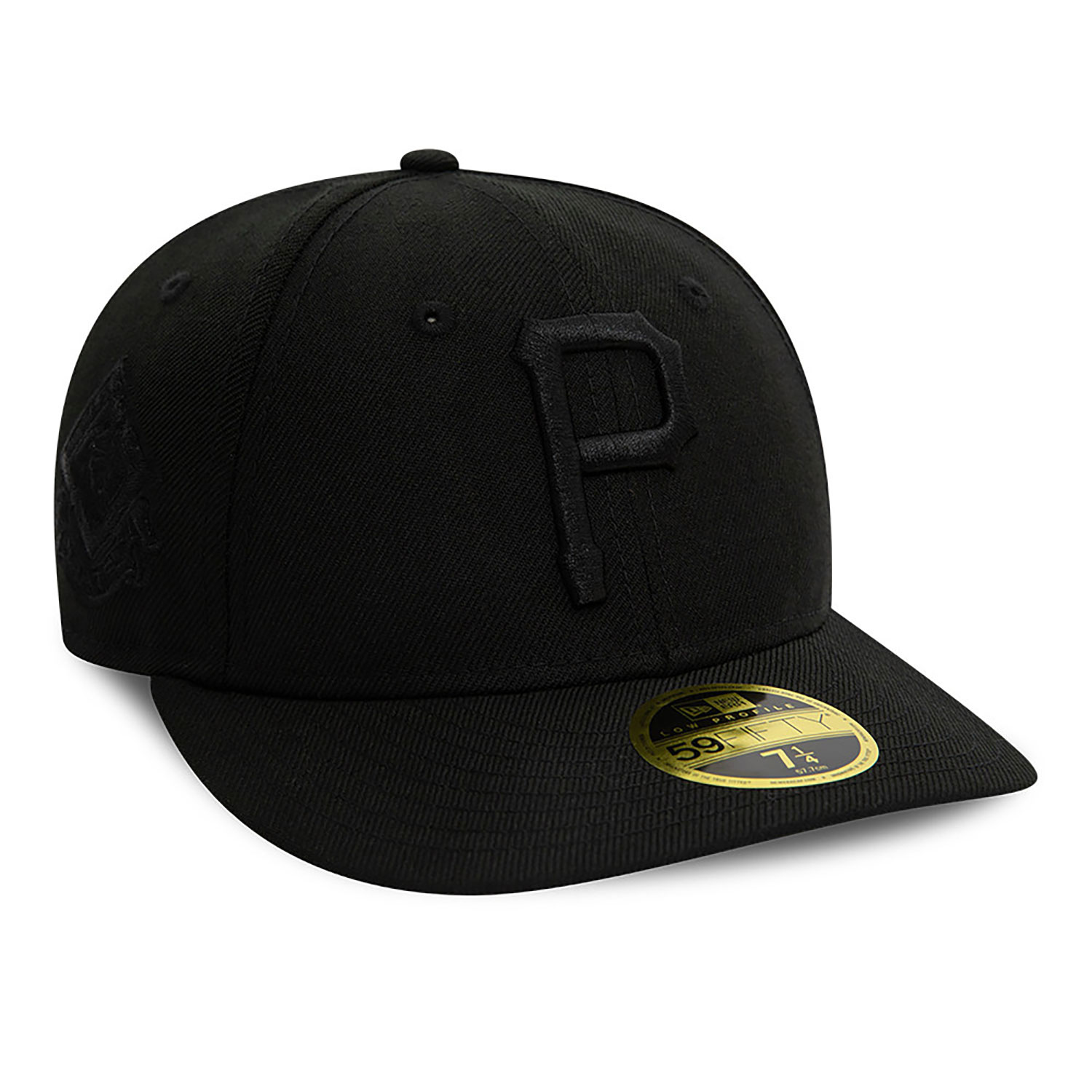 Pittsburgh Pirates MLB Black On Black 59FIFTY Low Profile Cap