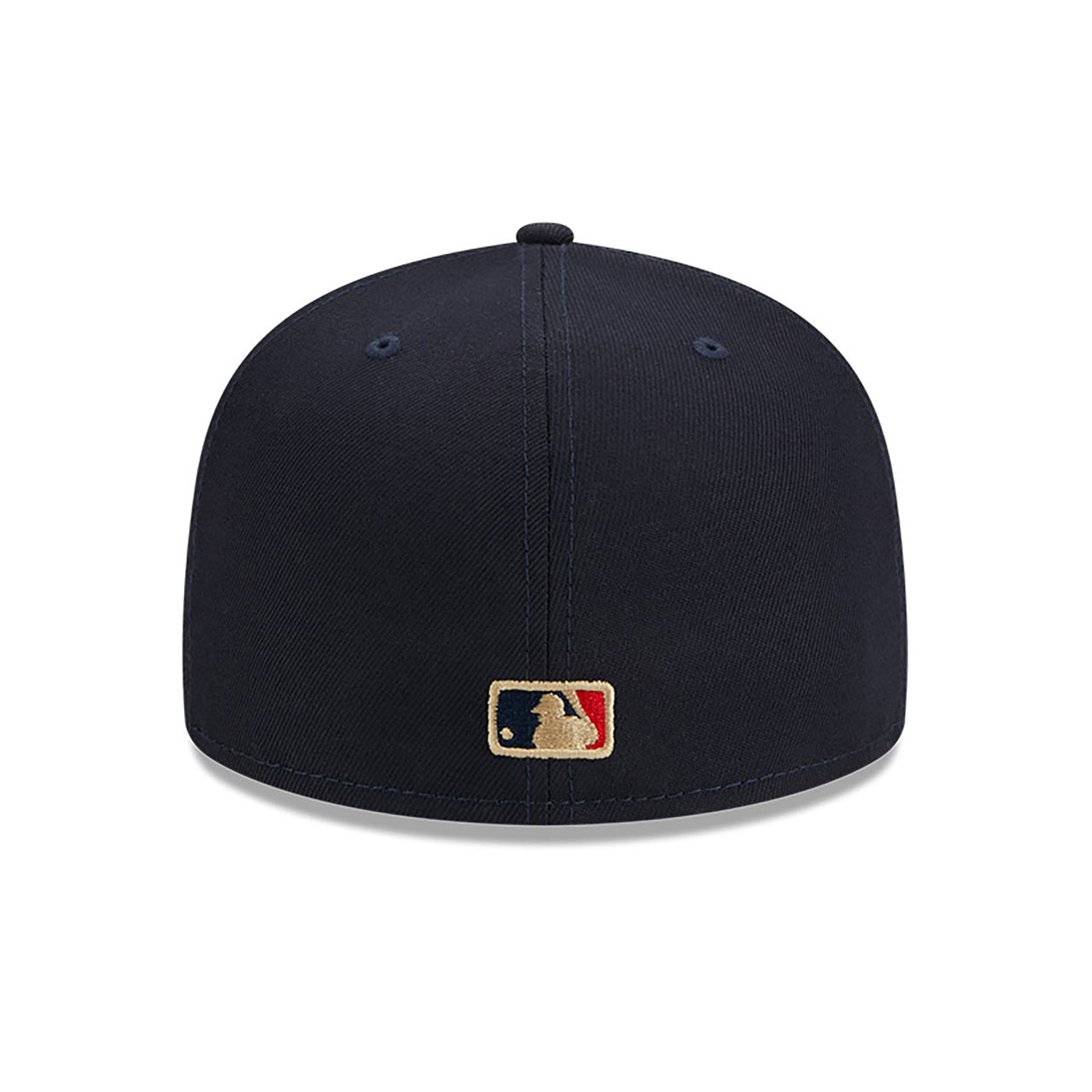 Atlanta Braves Laurel Sidepatch Navy 59FIFTY Fitted Cap