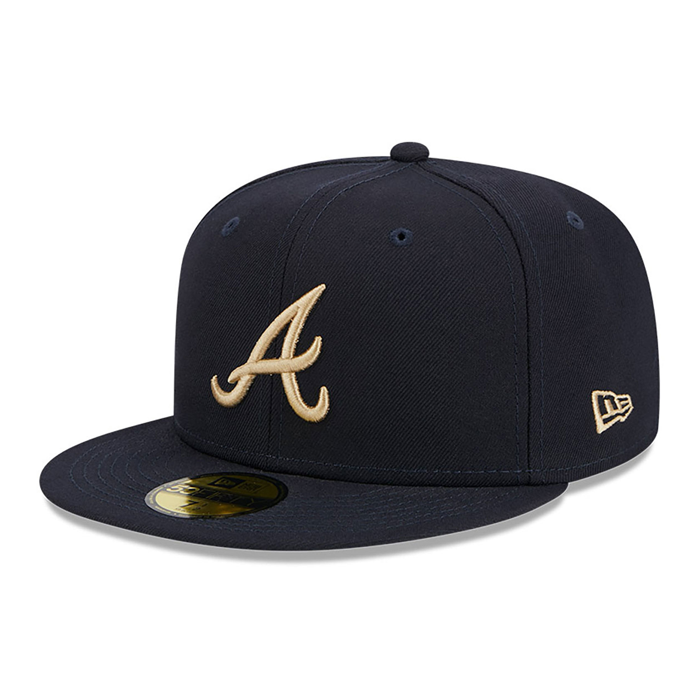Atlanta Braves Laurel Sidepatch Navy 59FIFTY Fitted Cap