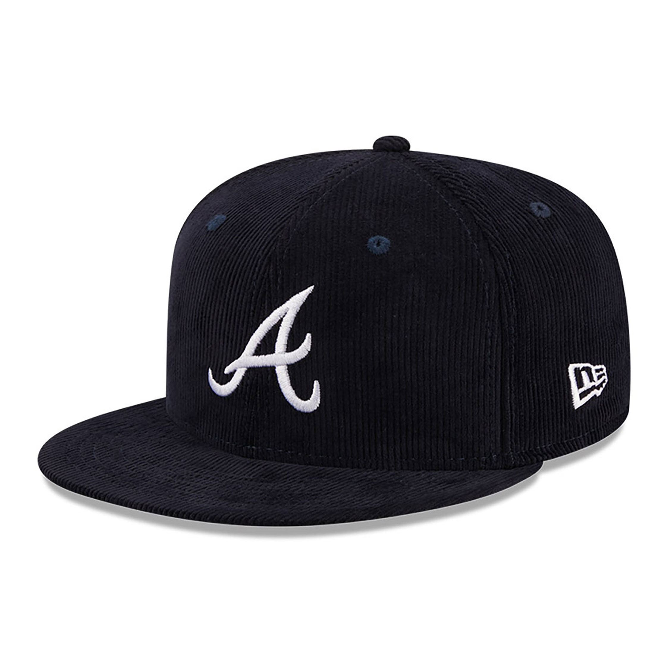 Atlanta Braves Throwback Cord Navy 59FIFTY Fitted Cap