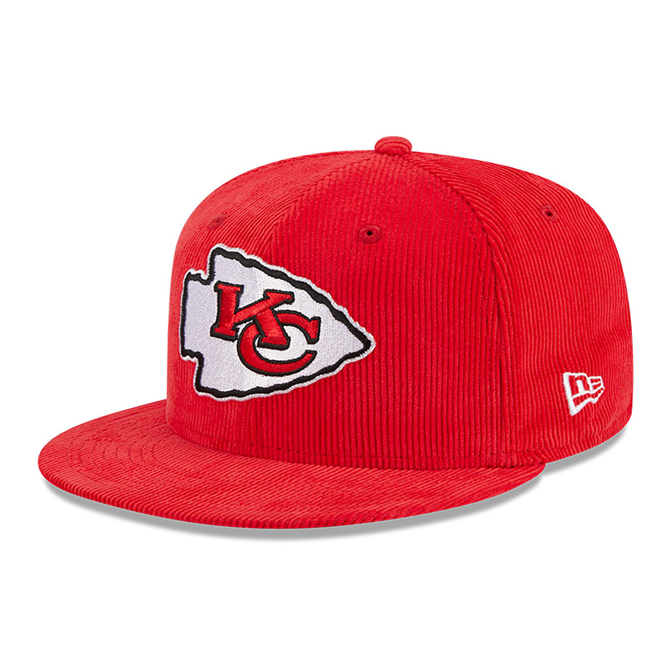Kansas City Chiefs Throwback Cord Red 59FIFTY Fitted Cap