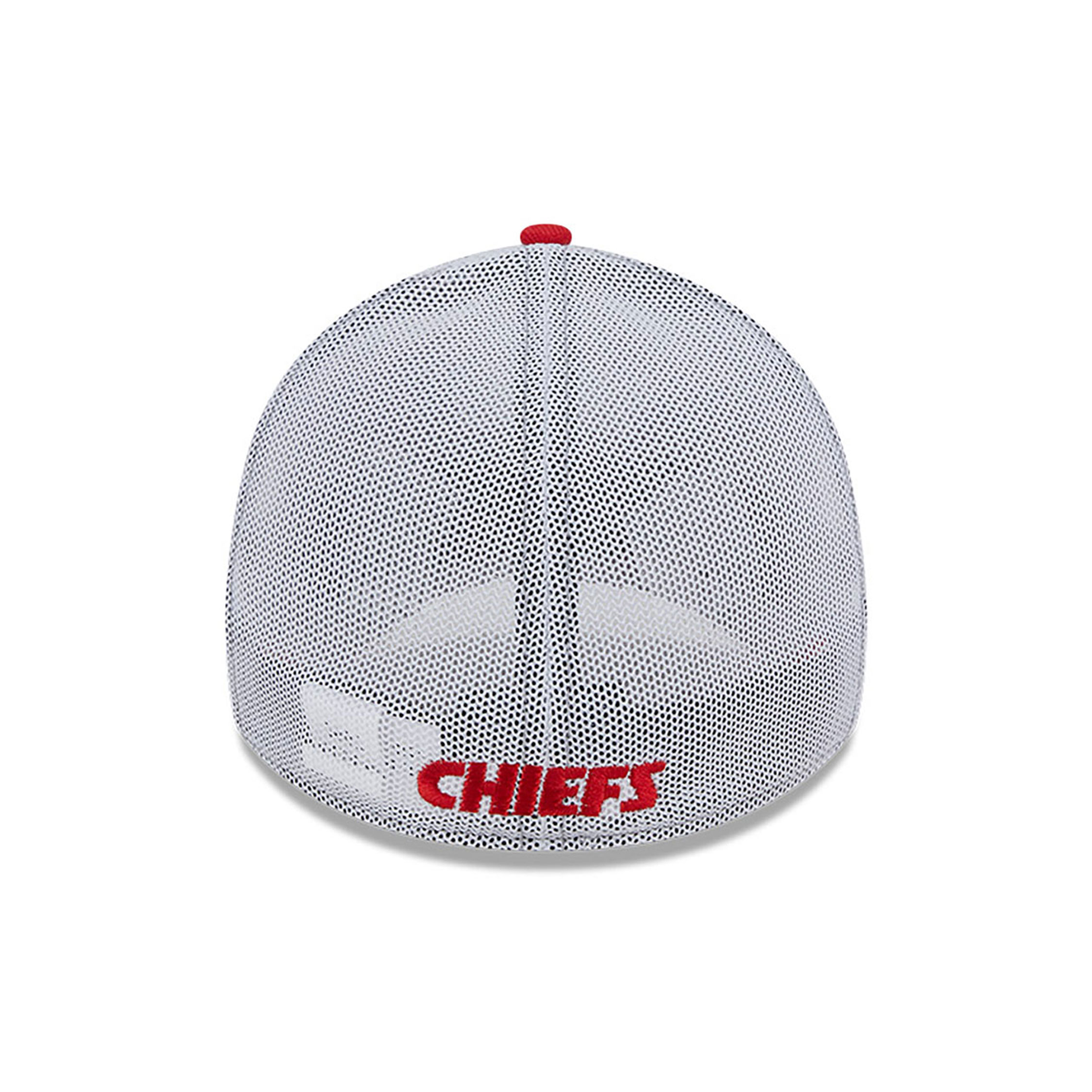 Kansas City Chiefs NFL White 39THIRTY Stretch Fit Cap
