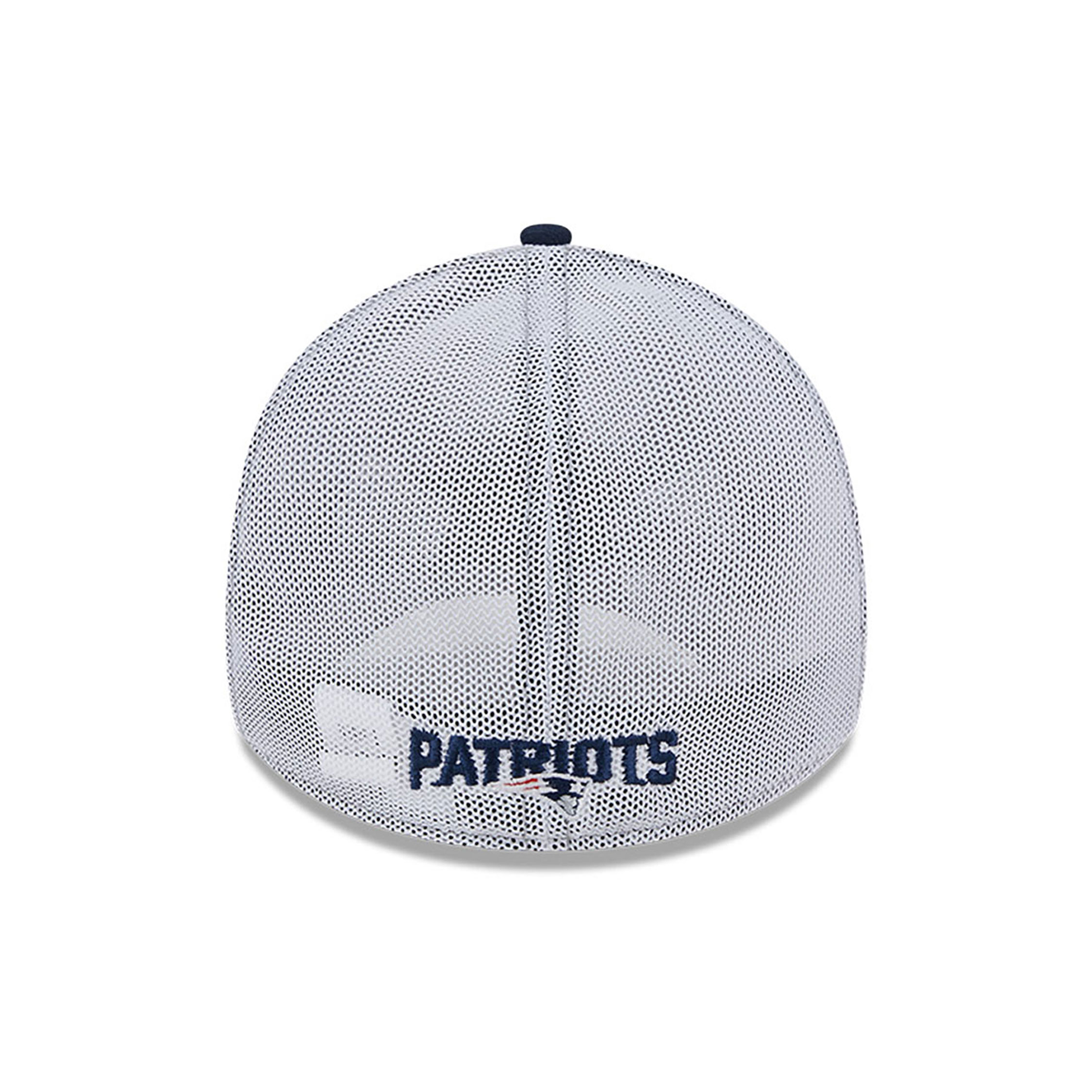 New England Patriots NFL White 39THIRTY Stretch Fit Cap