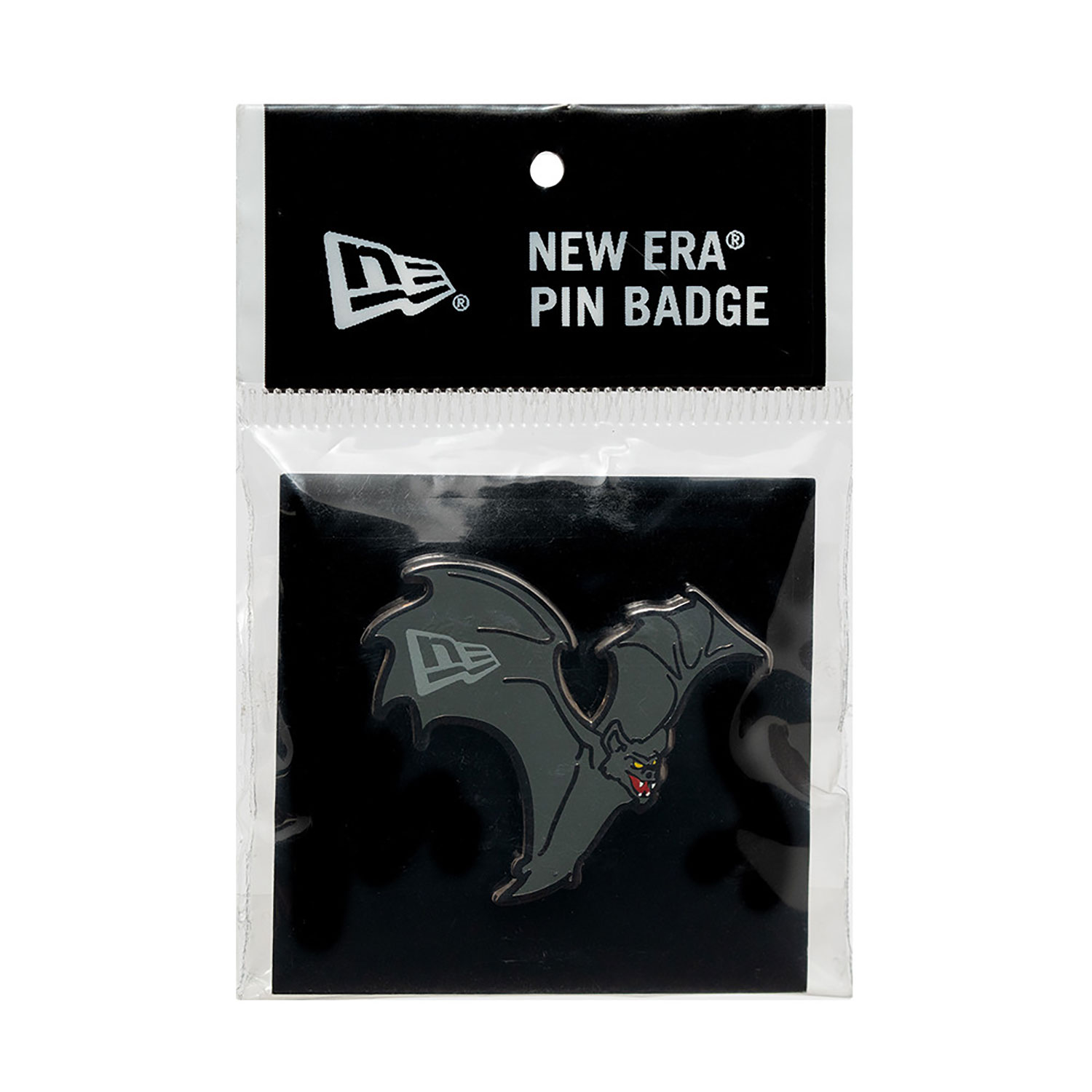 New Era Halloween Bat Grey Pin Badge