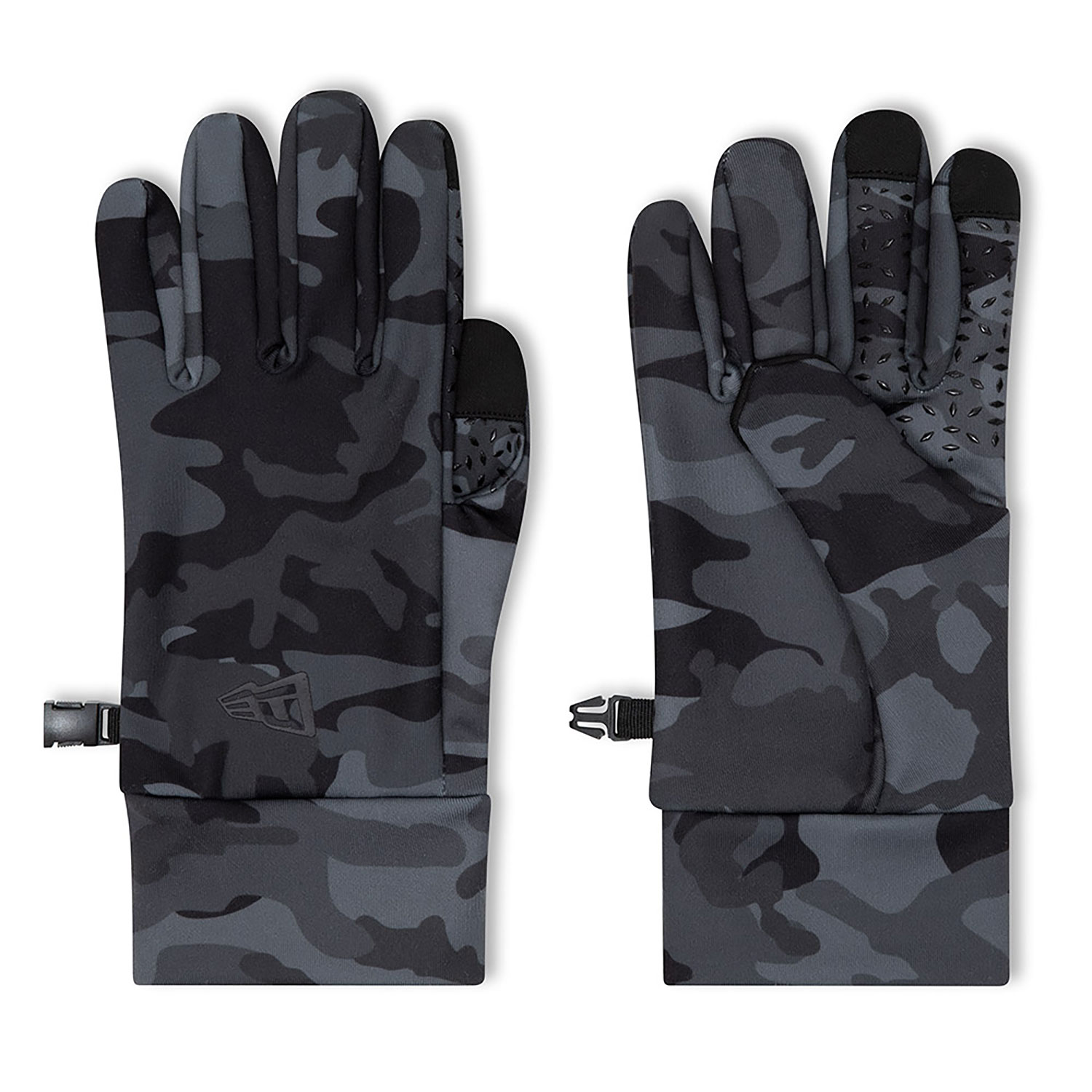 New Era All Over Print Camo E-Touch Black Gloves