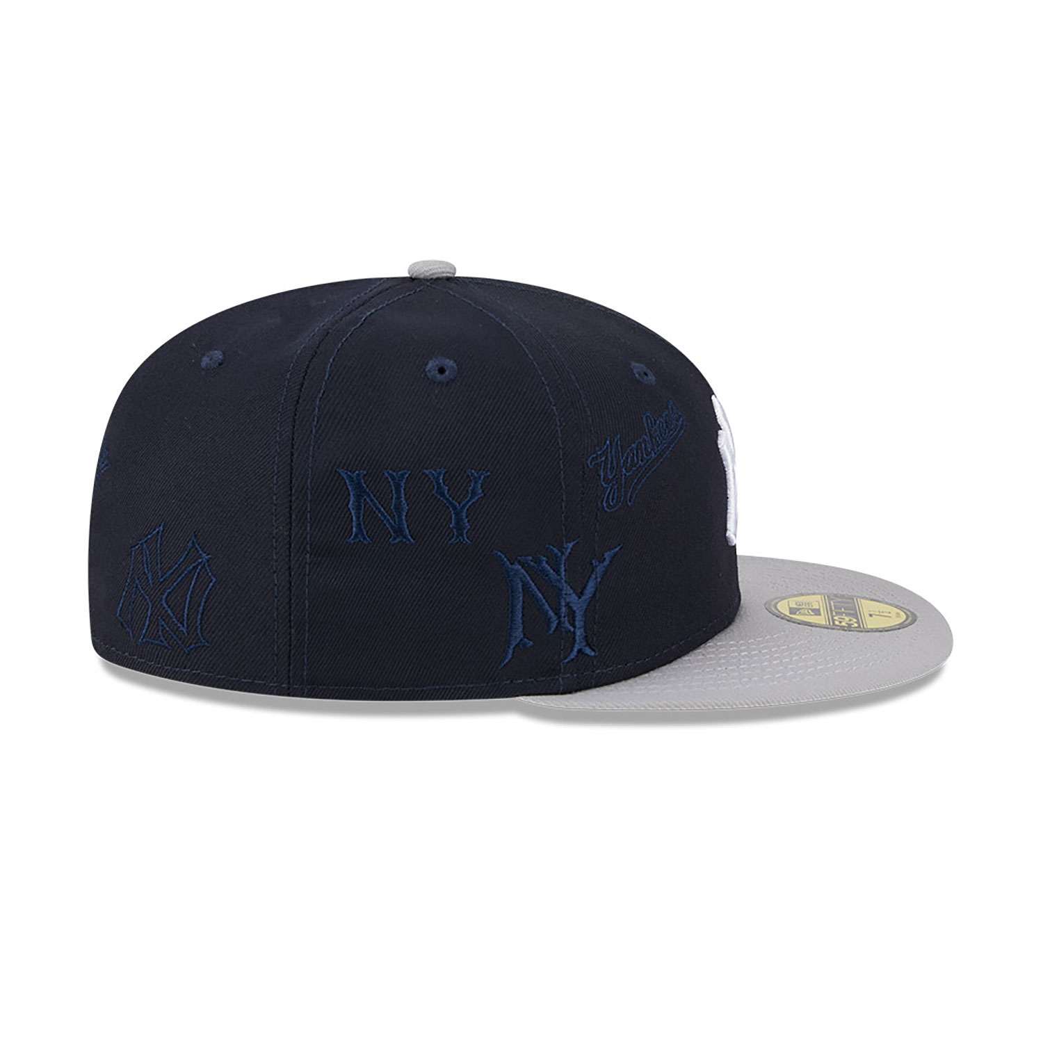 New York Yankees Multi Logo Navy 59FIFTY Fitted Cap