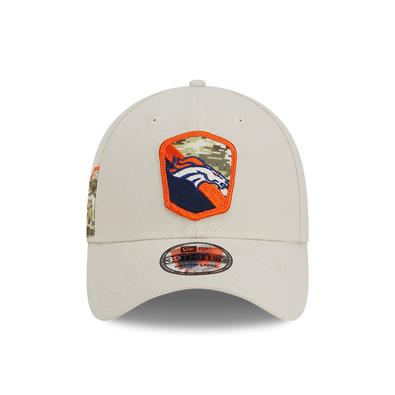 Men's New Era Stone Denver Broncos 2023 Salute to Service 9TWENTY Adjustable Hat