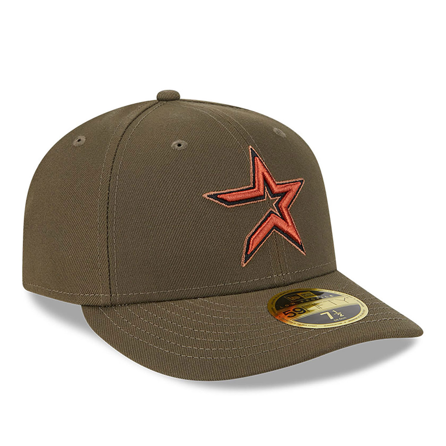 Houston Astros Rustic Fall Brown Low Profile 59FIFTY Fitted Cap