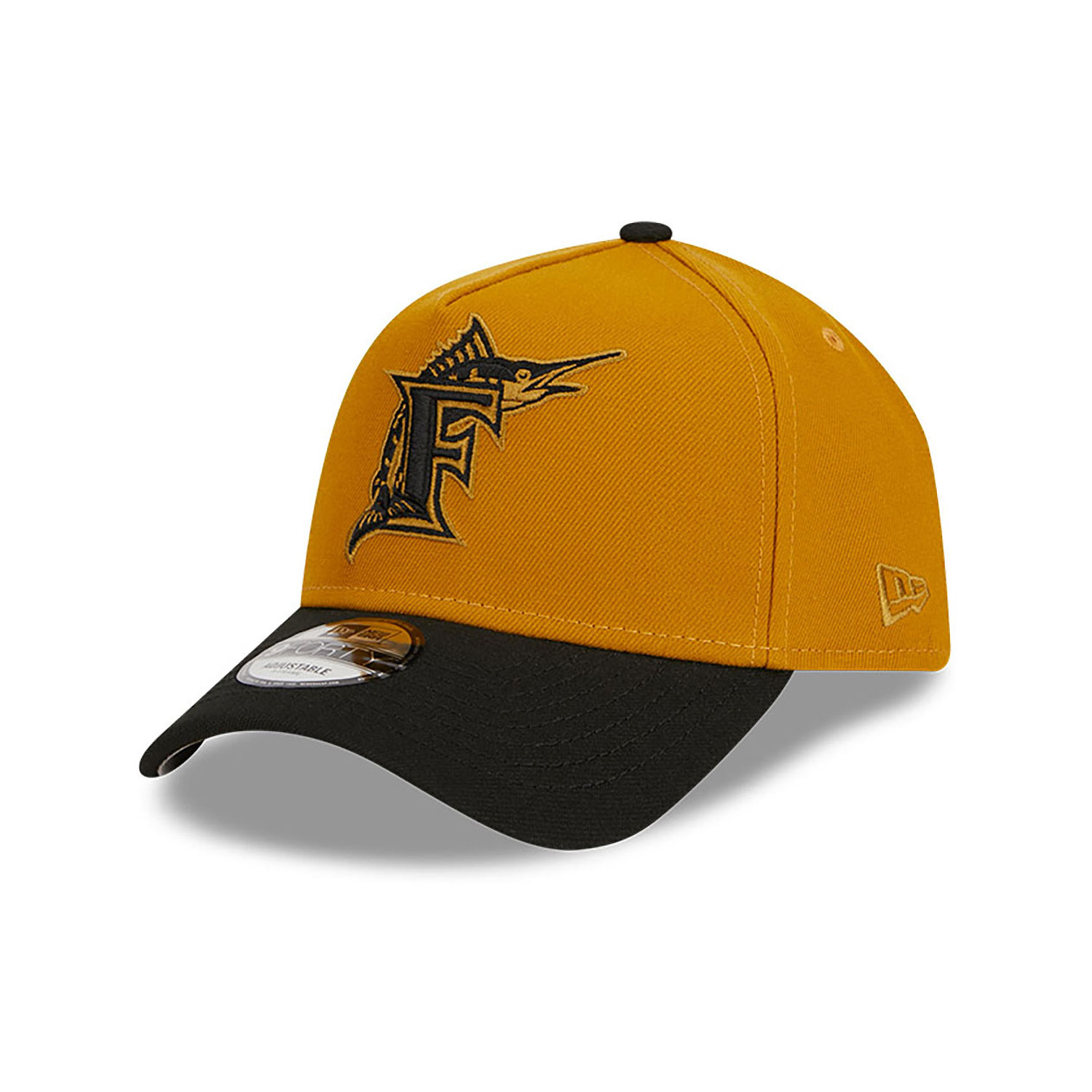 Miami Marlins Rustic Fall Gold A-Frame 9FORTY Adjustable Cap
