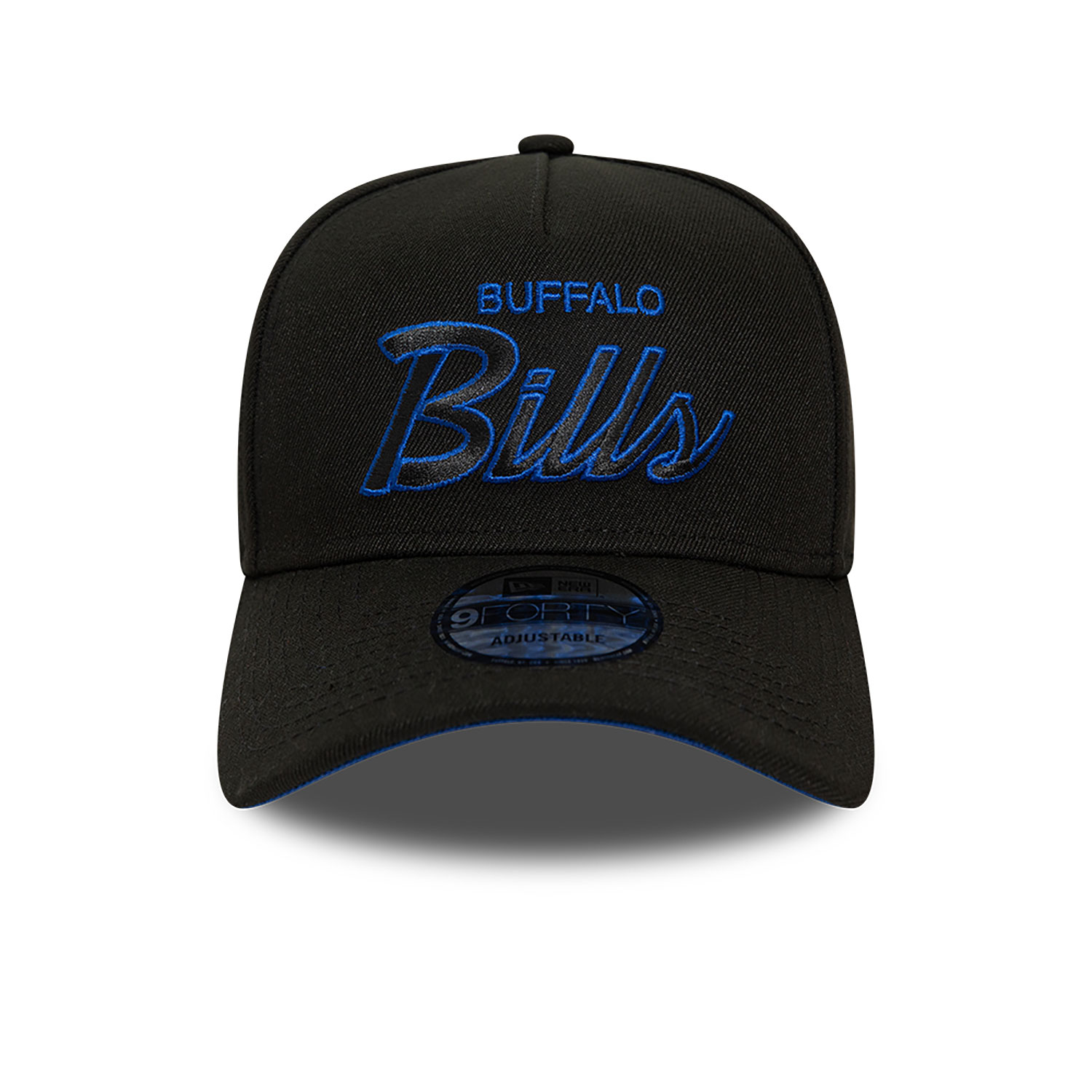 Buffalo Bills NFL Script Black A-Frame 9FORTY Adjustable Cap