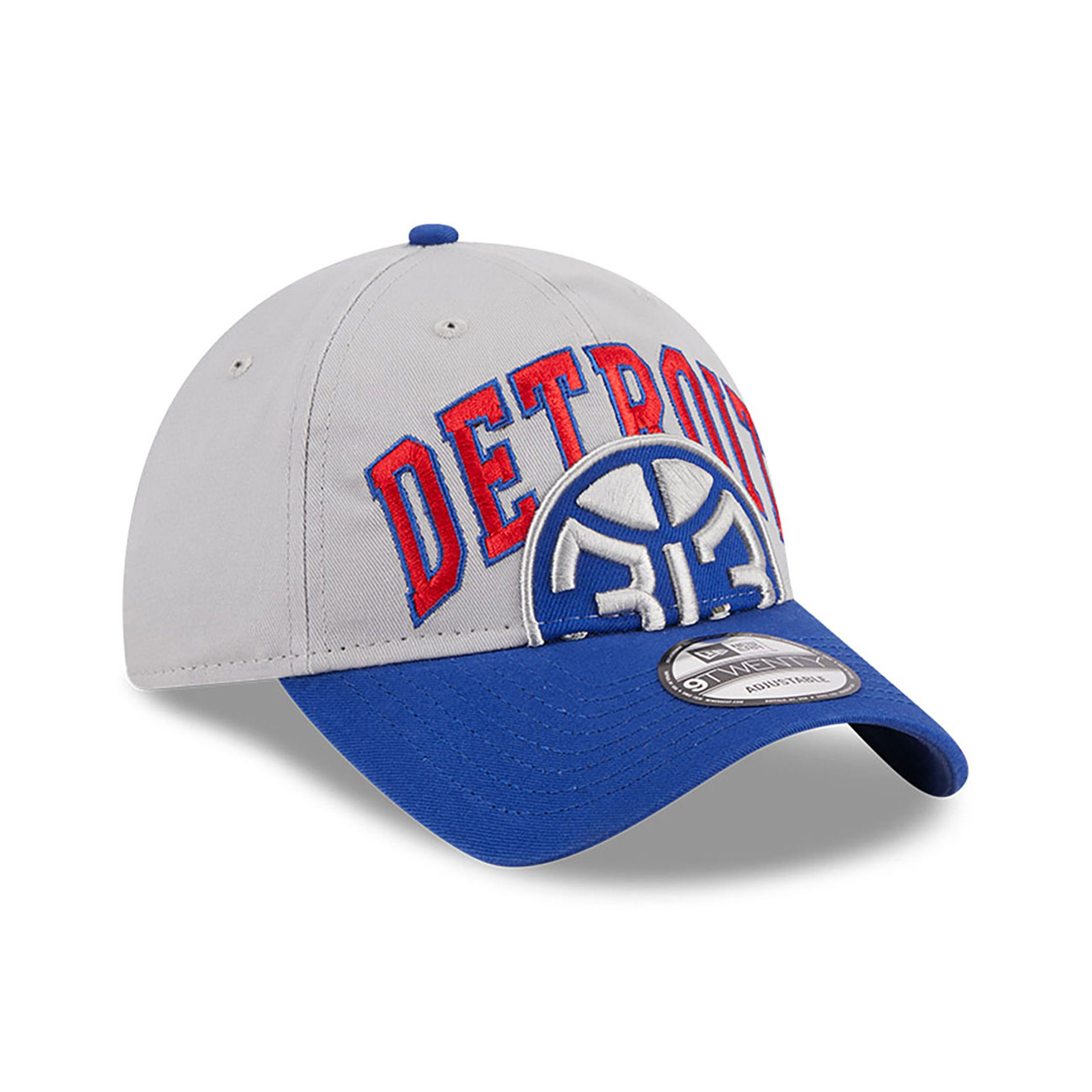 Detroit Pistons NBA Tip Off 2023 Grey 9TWENTY Adjustable Cap