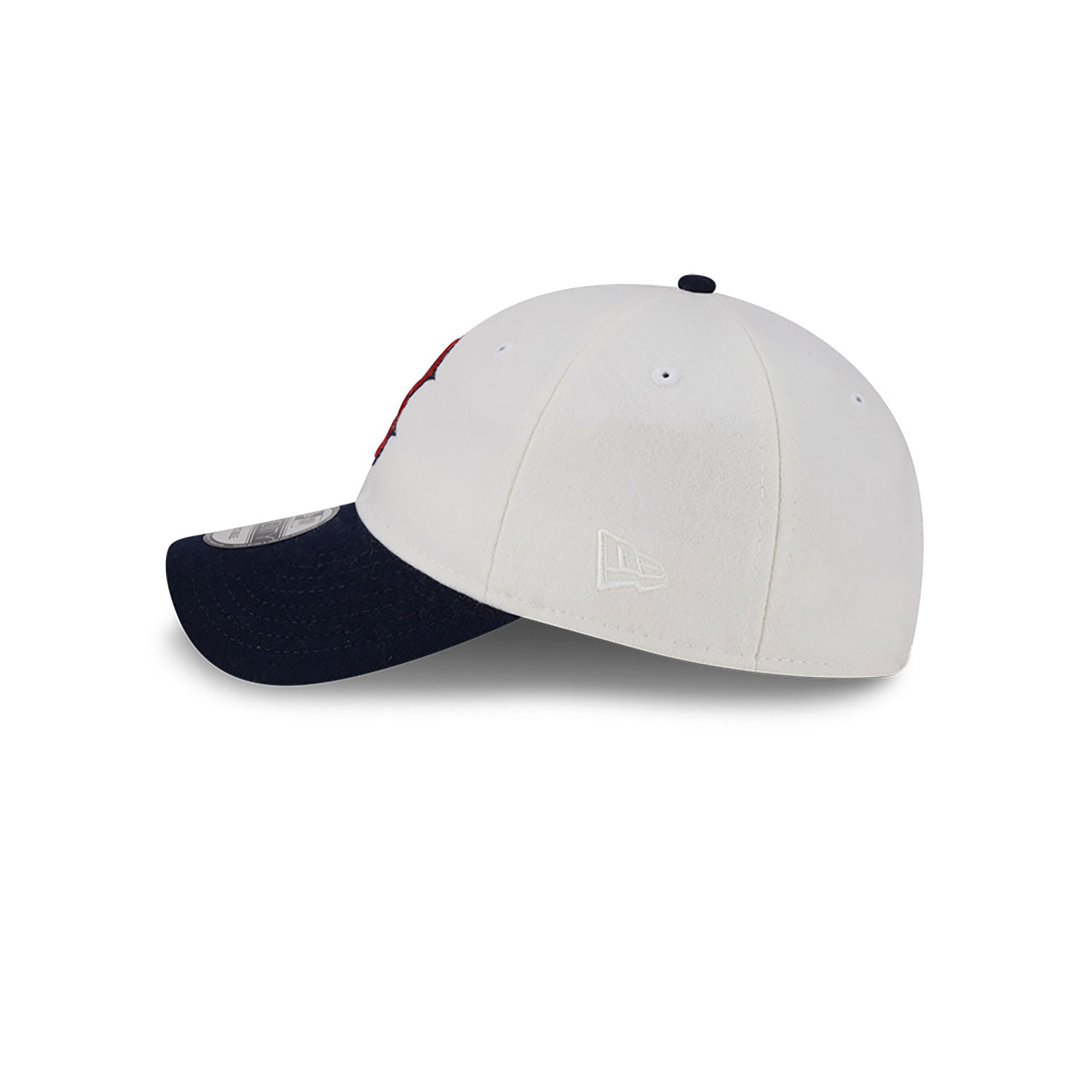 Boston Red Sox Leather Strap Chrome White 9TWENTY Adjustable Cap