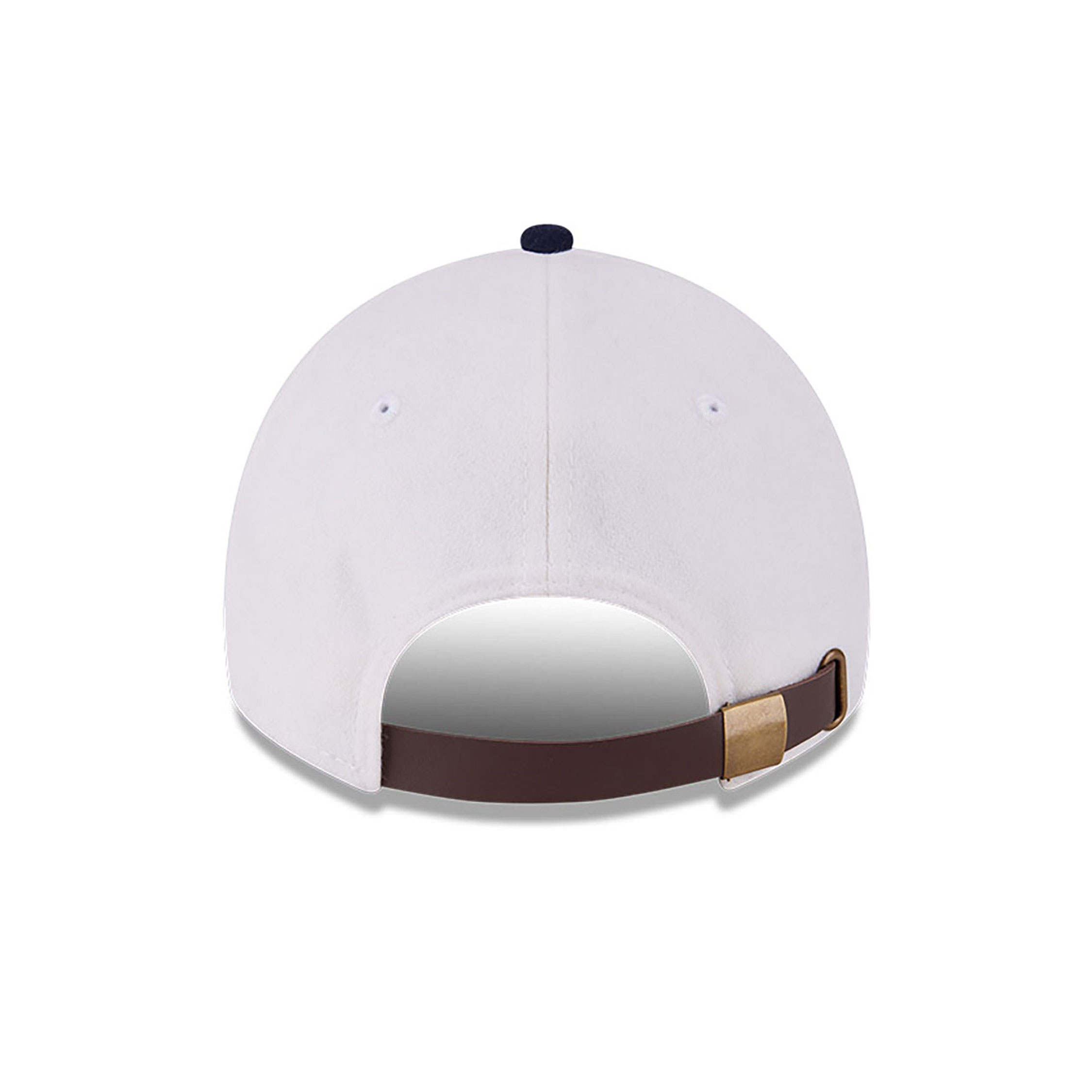 Detroit Tigers Leather Strap Chrome White 9TWENTY Adjustable Cap