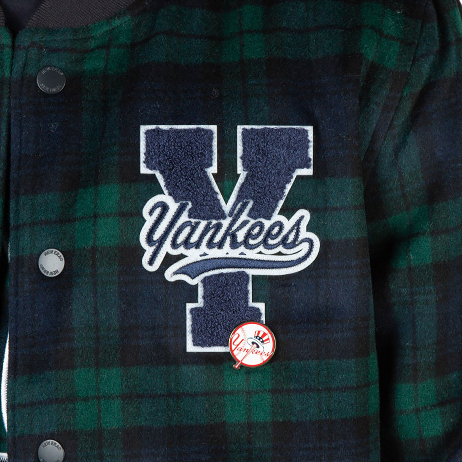 New York Yankees Black Watch Tartan Navy Jacket