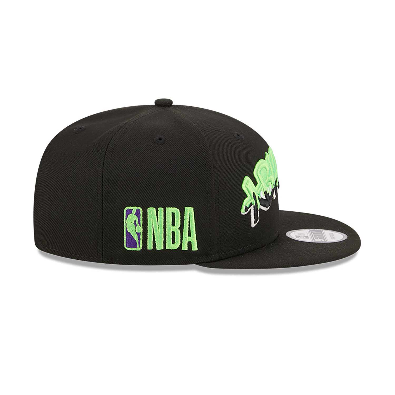 Brooklyn Nets Drip Black 9FIFTY Snapback Cap