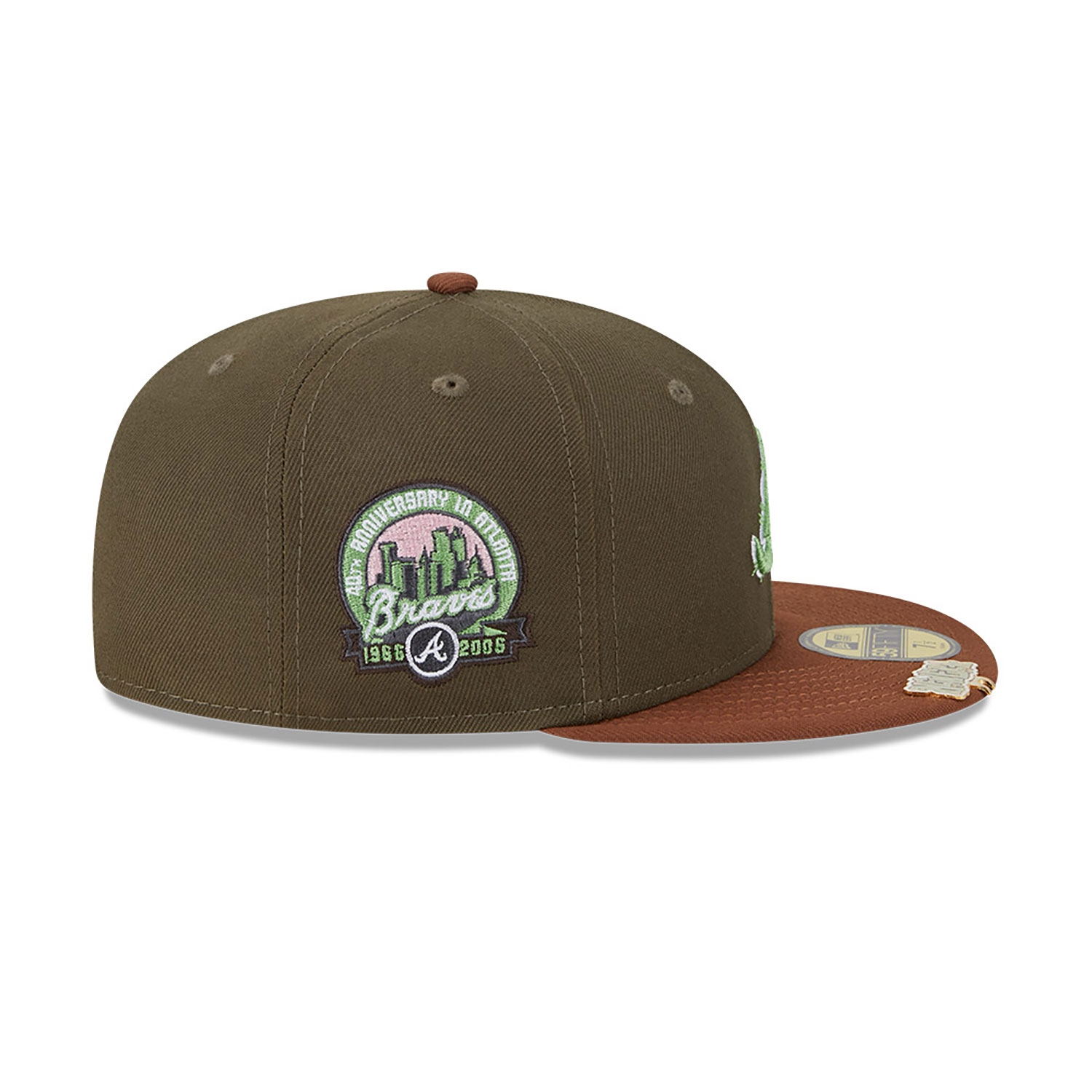 Atlanta Braves Monster Zombie Dark Green 59FIFTY Fitted Cap
