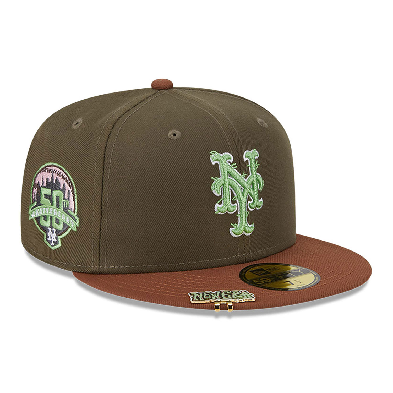 New York Mets Monster Zombie Dark Green 59FIFTY Fitted Cap