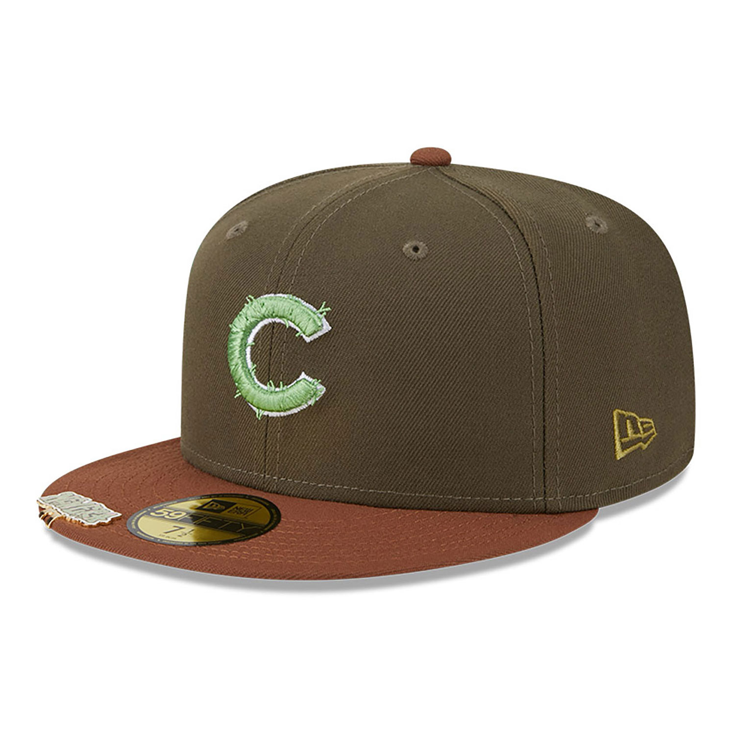 Chicago Cubs Monster Zombie Dark Green 59FIFTY Fitted Cap