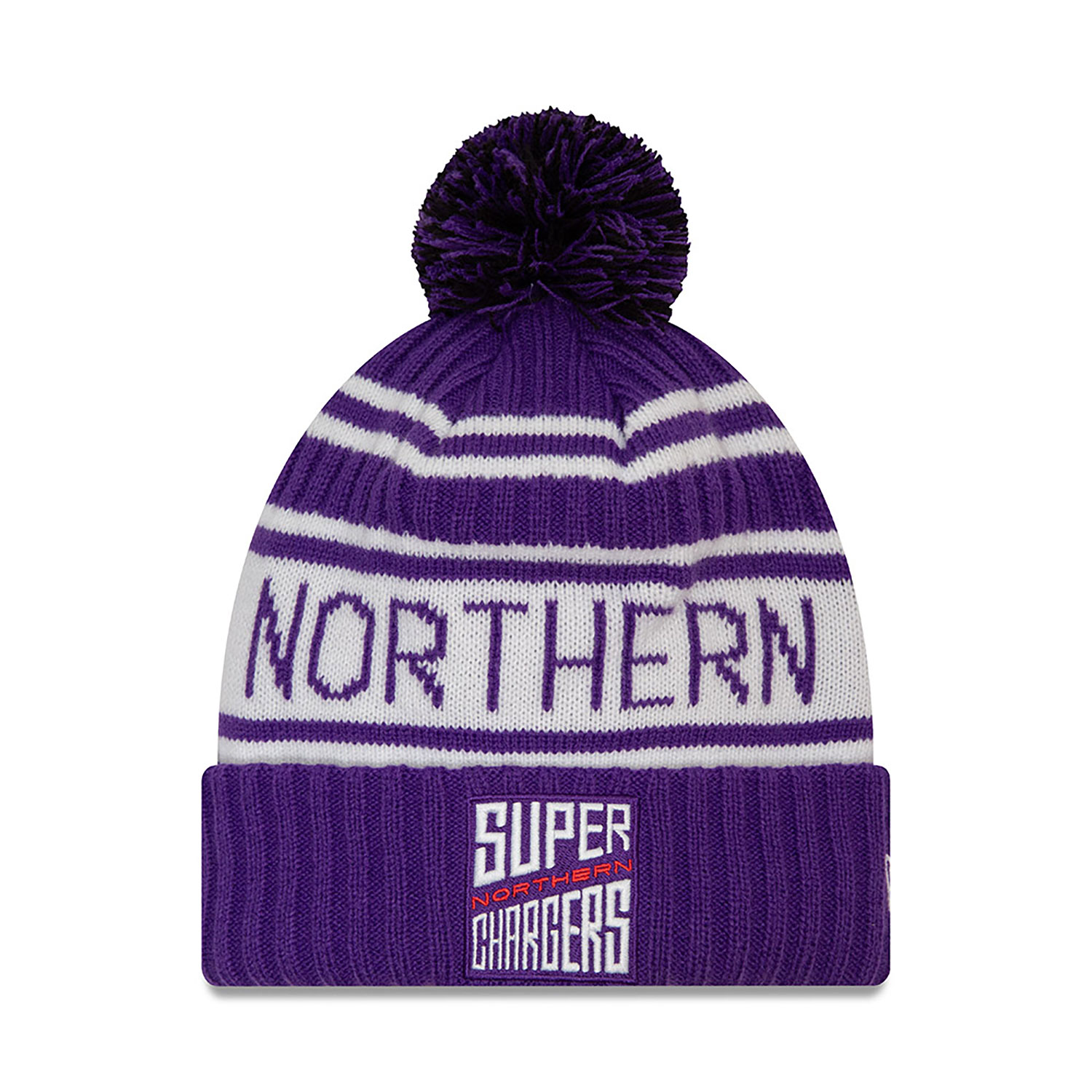 Super Northern Chargers The Hundred Purple Bobble Knit Beanie Hat